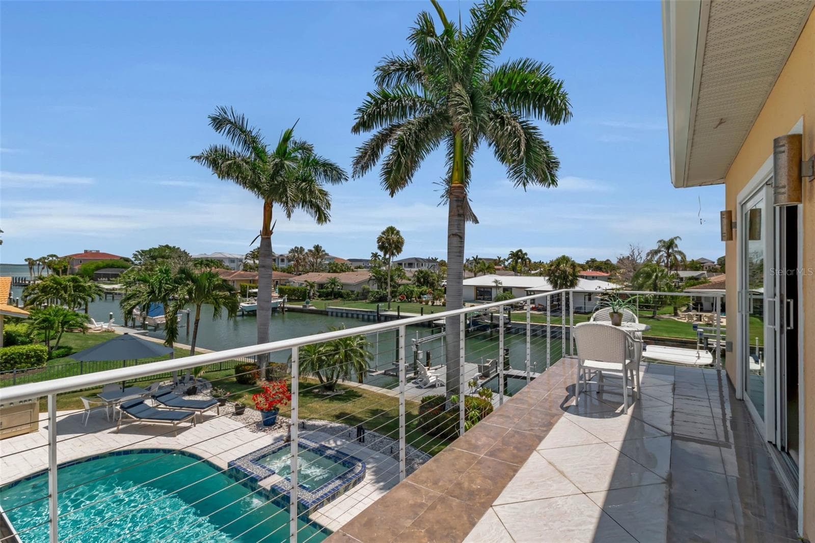 Balcony view off PrimaryBedroom - 524 HORNBLOWER LN, LONGBOAT KEY