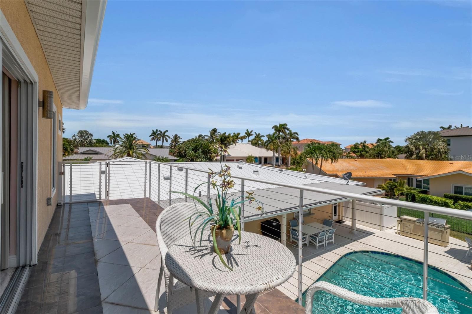 Balcony view off Primary Bedroom - 524 HORNBLOWER LN, LONGBOAT KEY