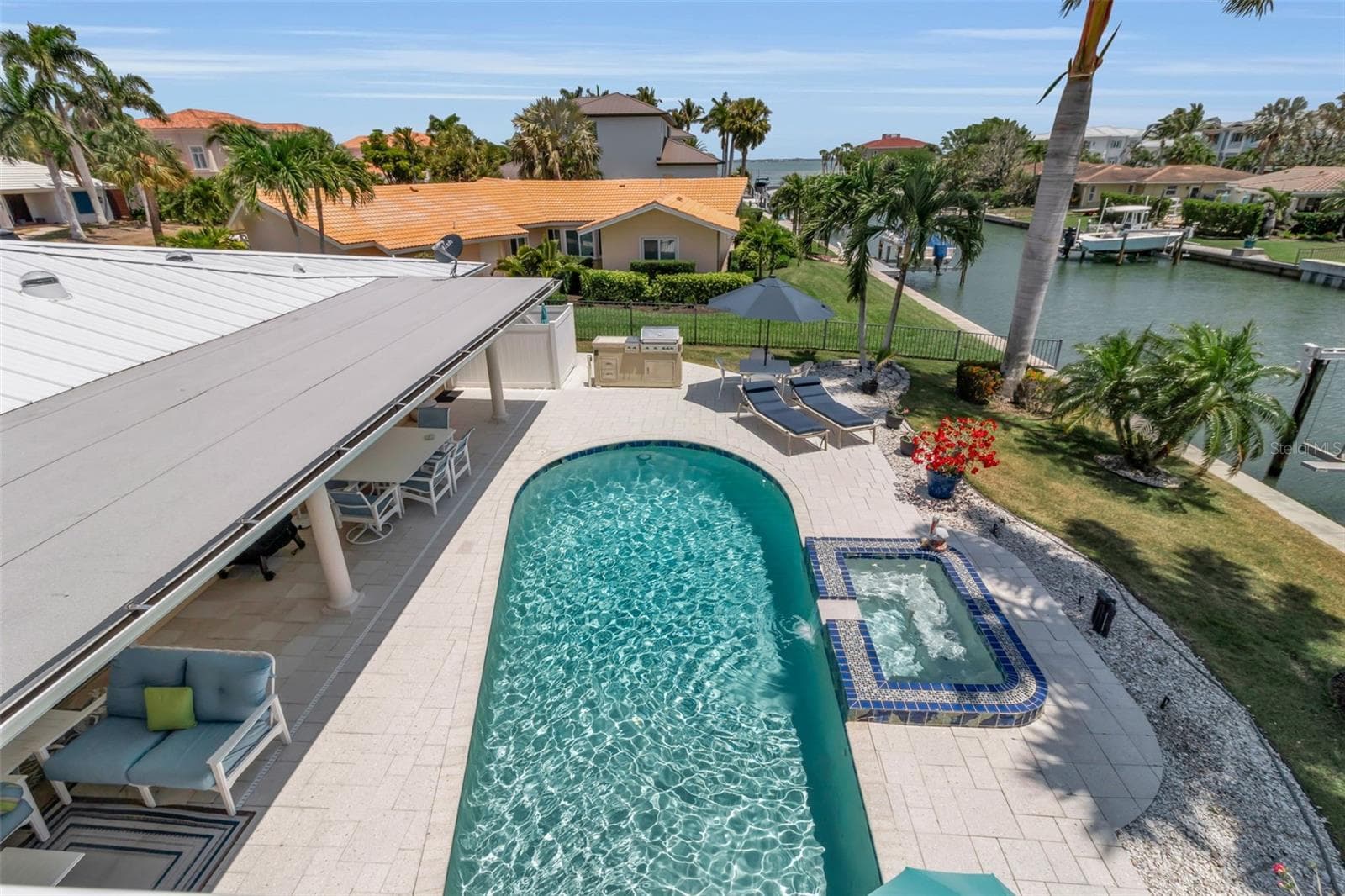 Balcony view off Primary Bedroom - 524 HORNBLOWER LN, LONGBOAT KEY