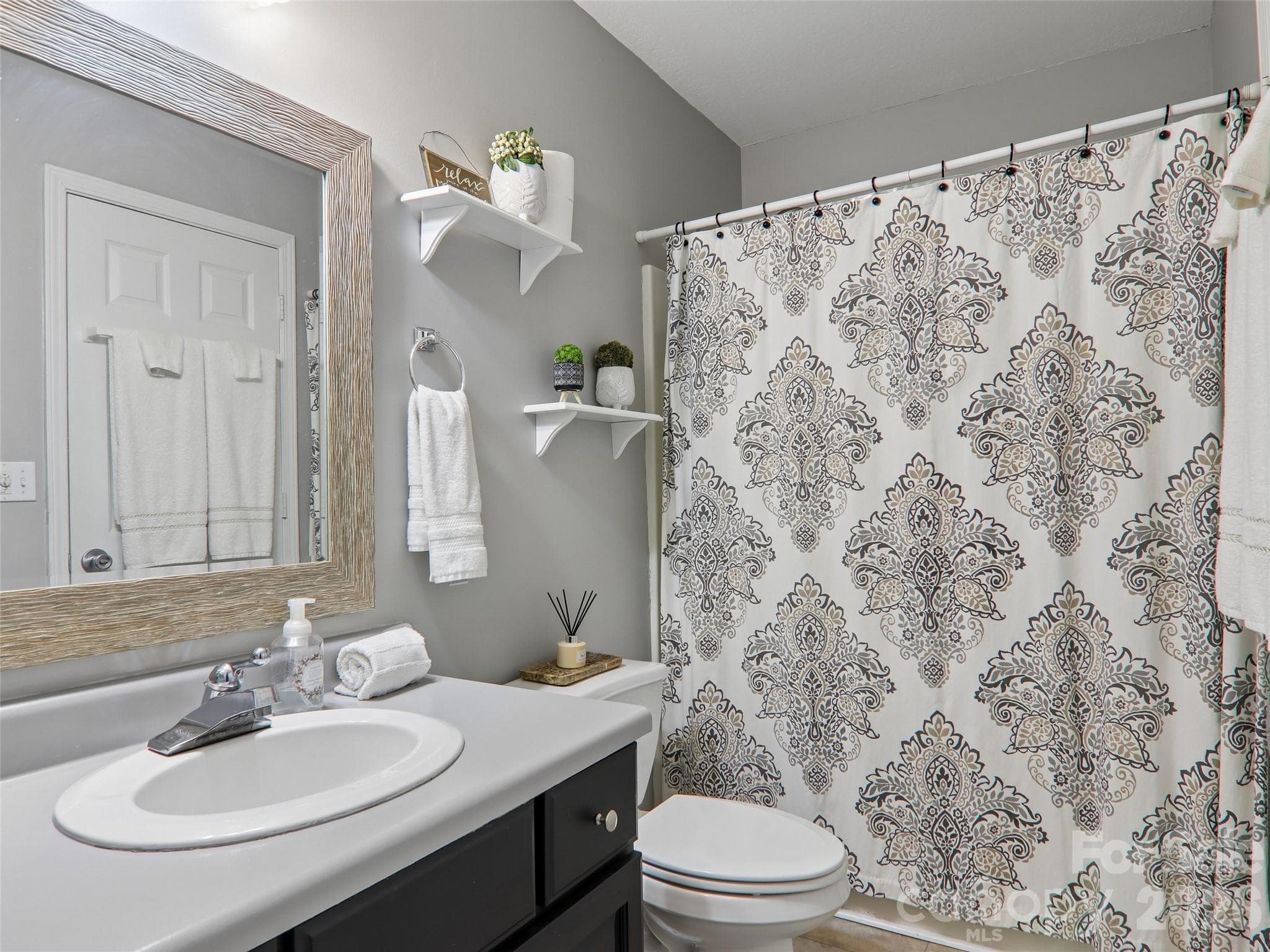 Basement full bath - Pisgah Forest
