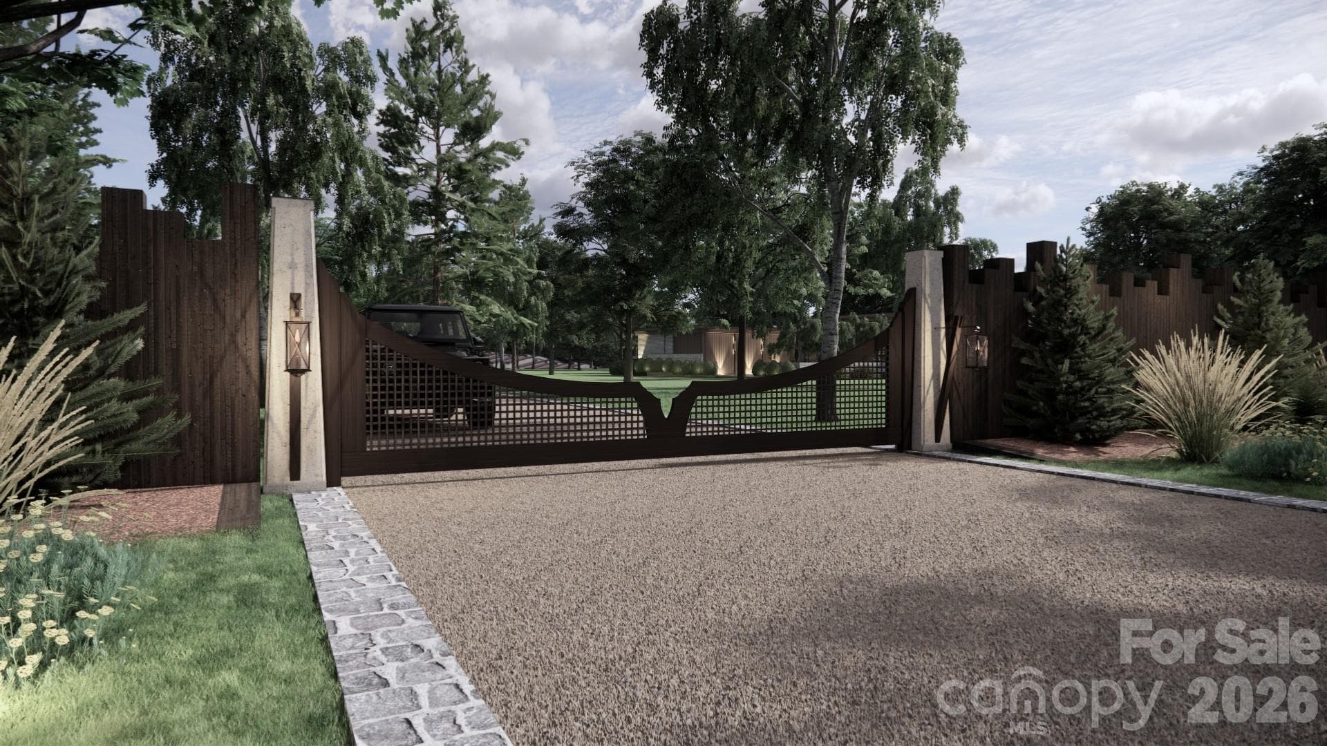 Proposed Gated Entrance for Boulder Run Sub-division. - Davidson