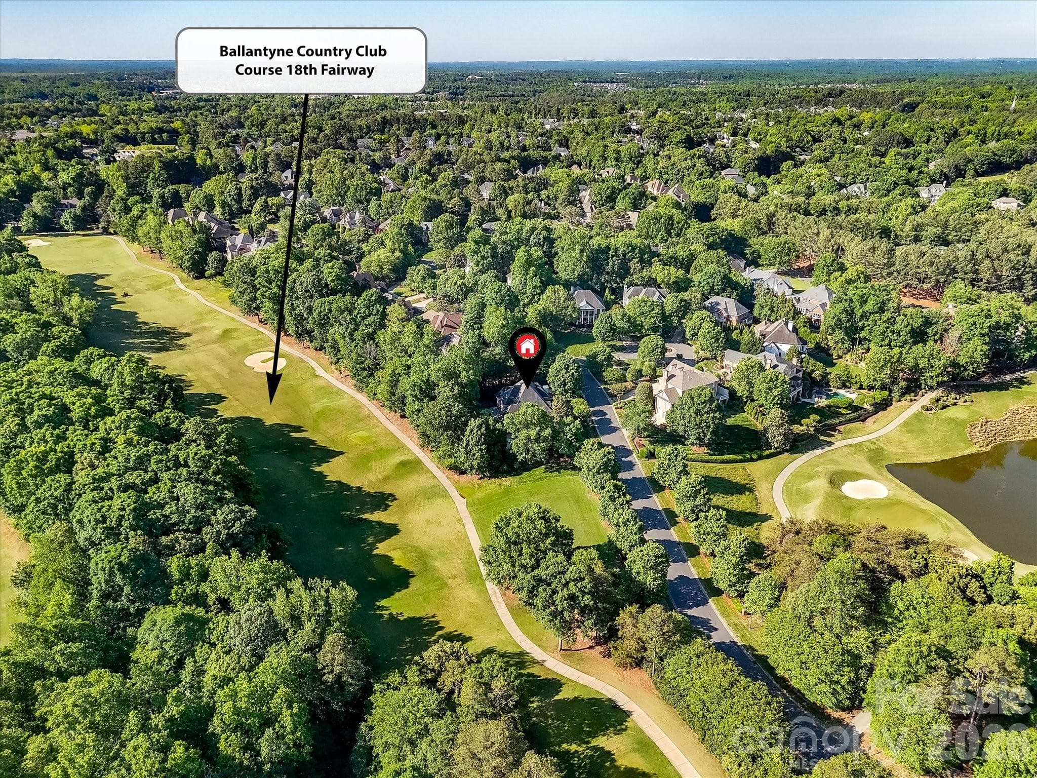 Backyard views of the 18th Fairway - Charlotte