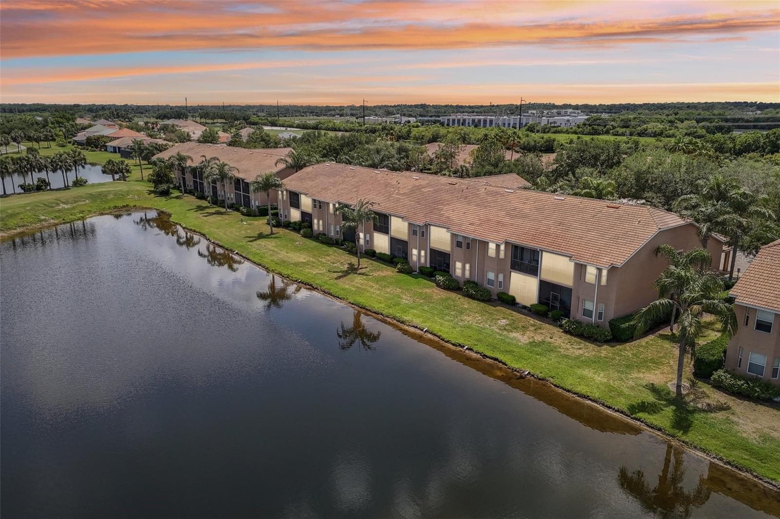 DRONE OVERLOOKING THE CARRIAGE HOMES - 1003 FAIRWAYCOVE LN #201, BRADENTON