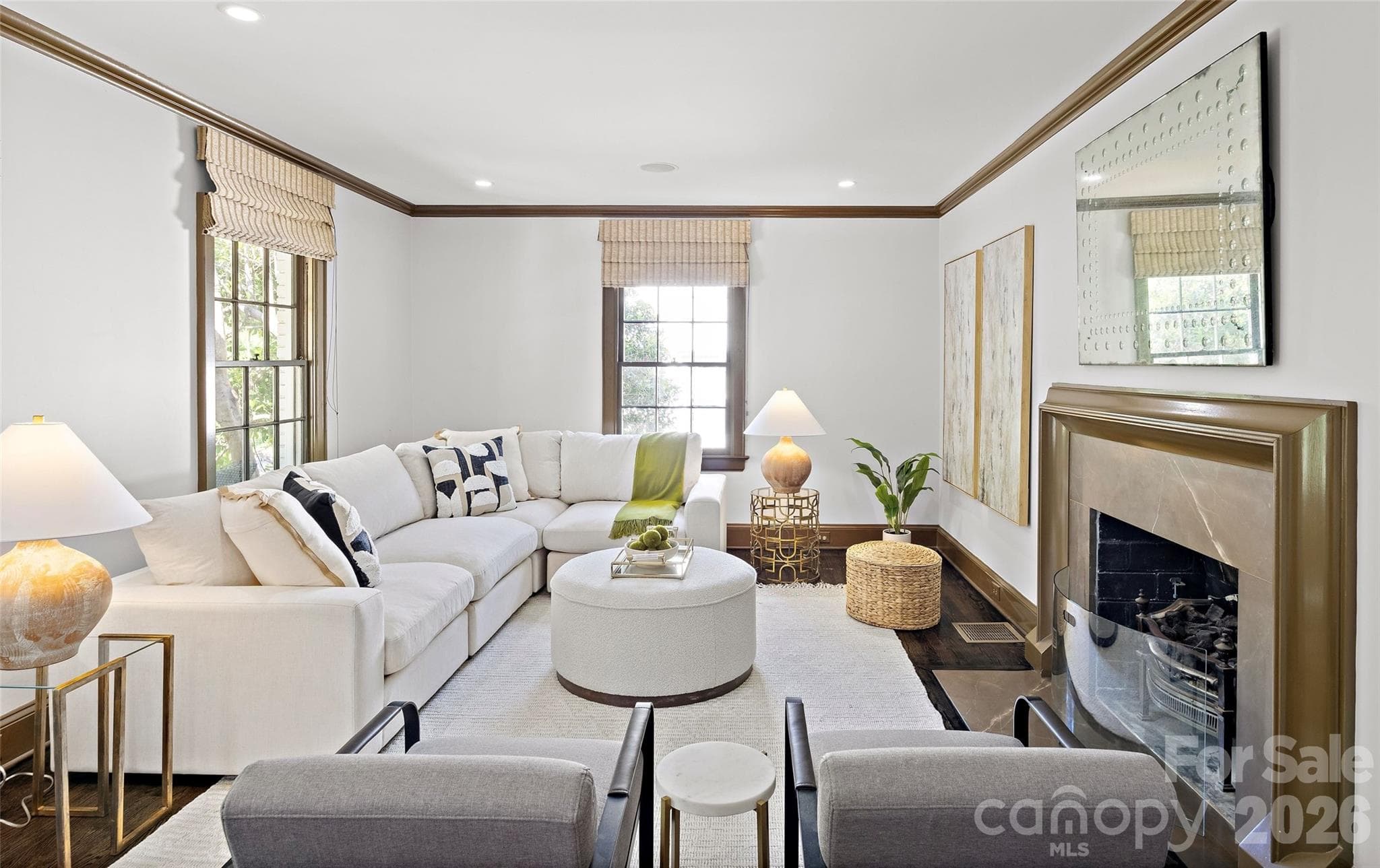 Living Room - 208 Wales Avenue, Charlotte