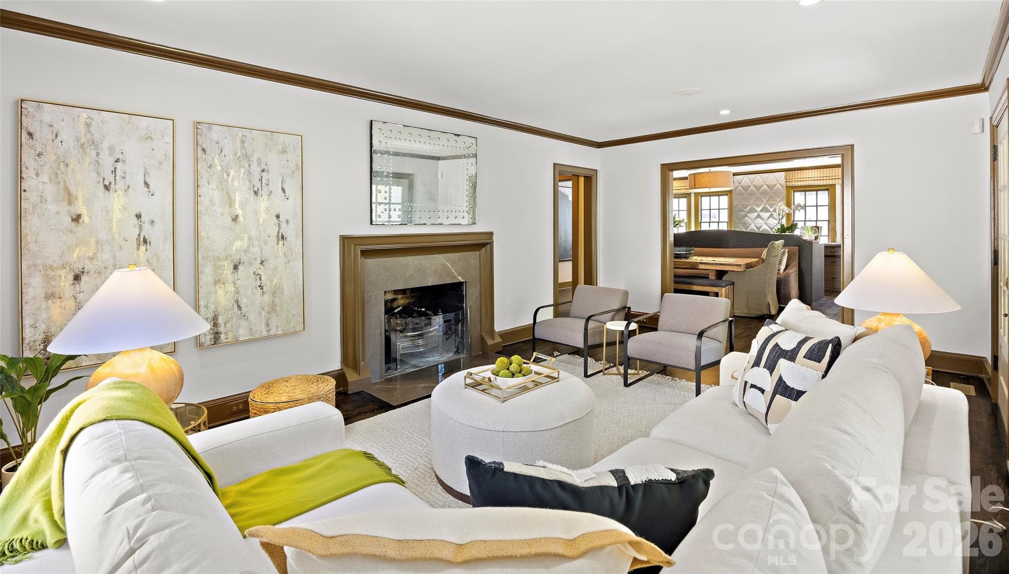 Living Room - 208 Wales Avenue, Charlotte
