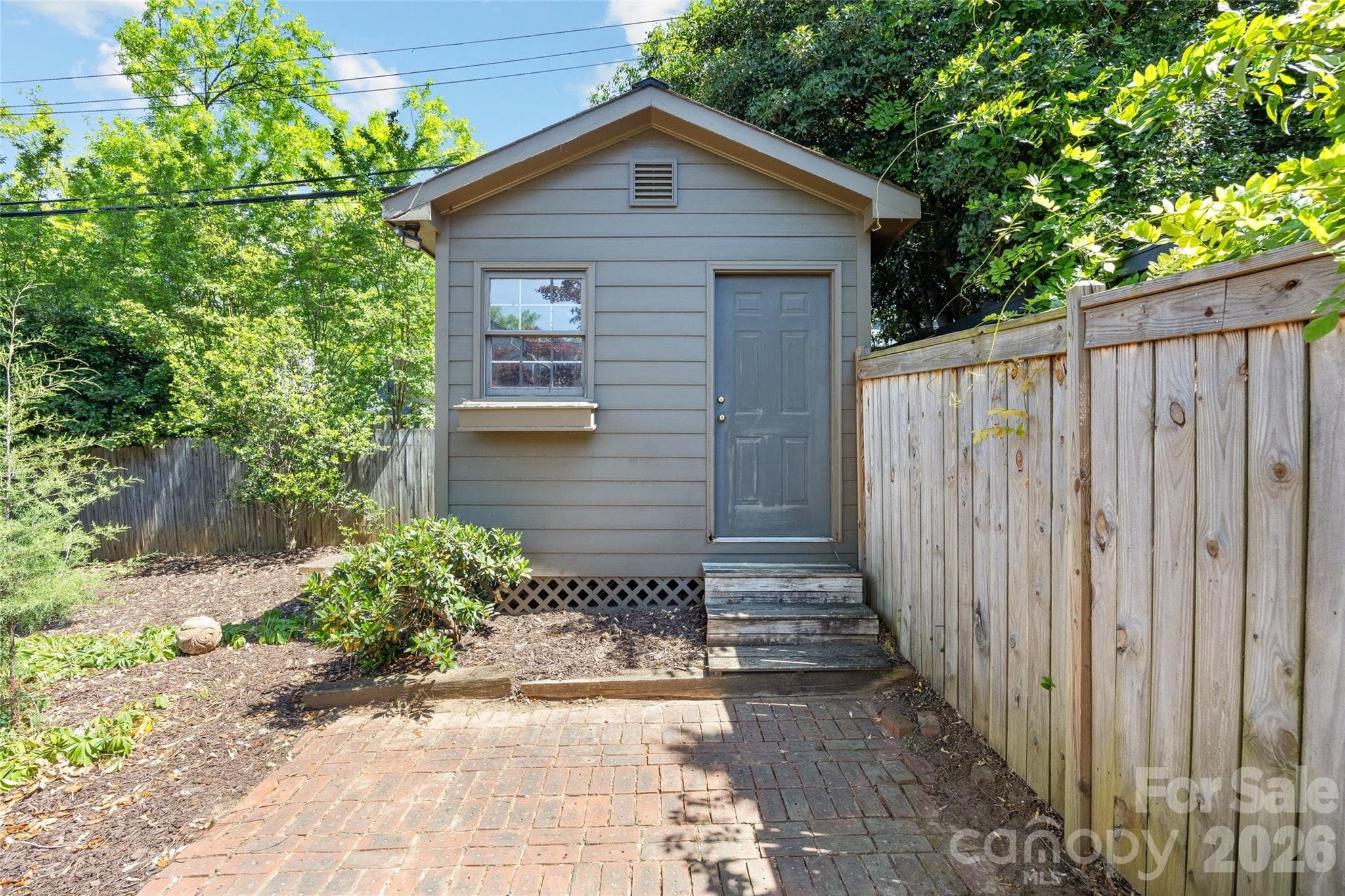Storage Shed with Workbench - 208 Wales Avenue, Charlotte