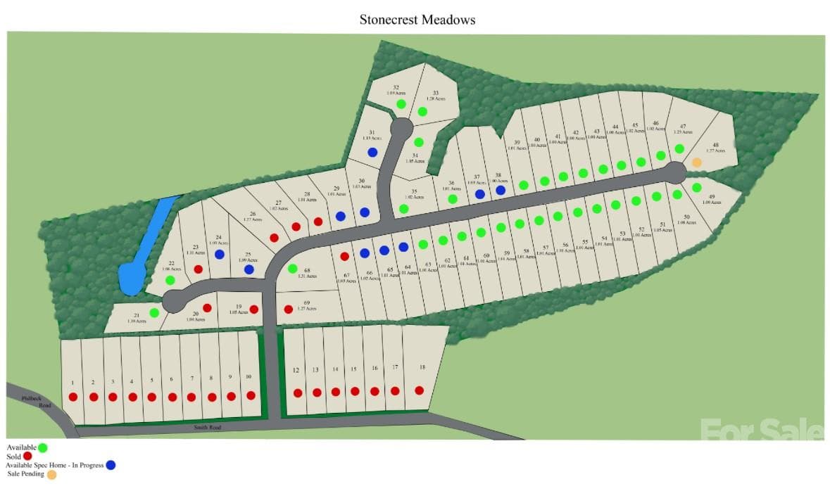 Available Lots - 3065 Meadowcrest Drive, Clover