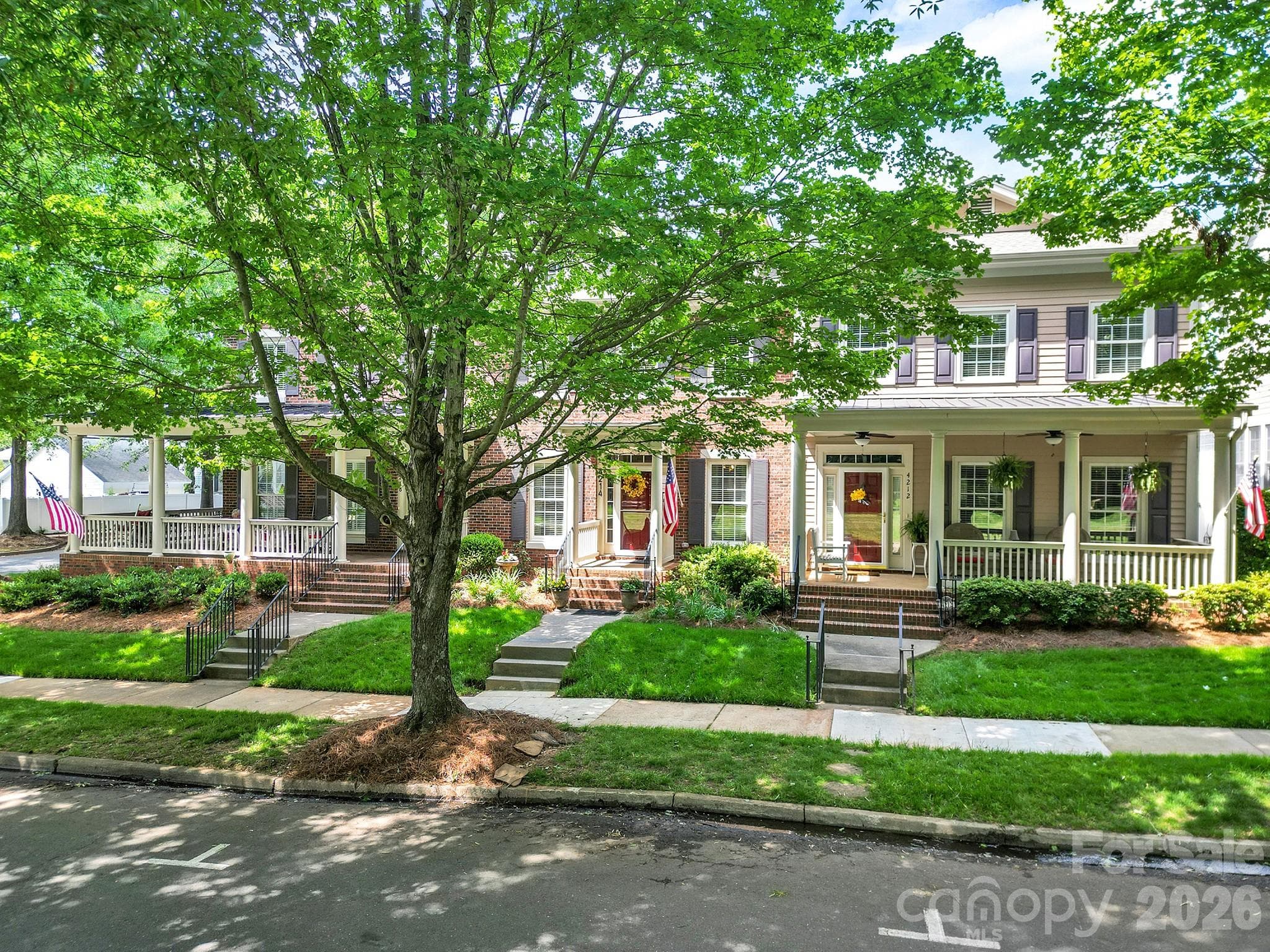 Front Exterior - Across from the Park and Adjacent to the Community Center, Pool, Playground, Tennis - 4214 Settler Heights Drive, Fort Mill