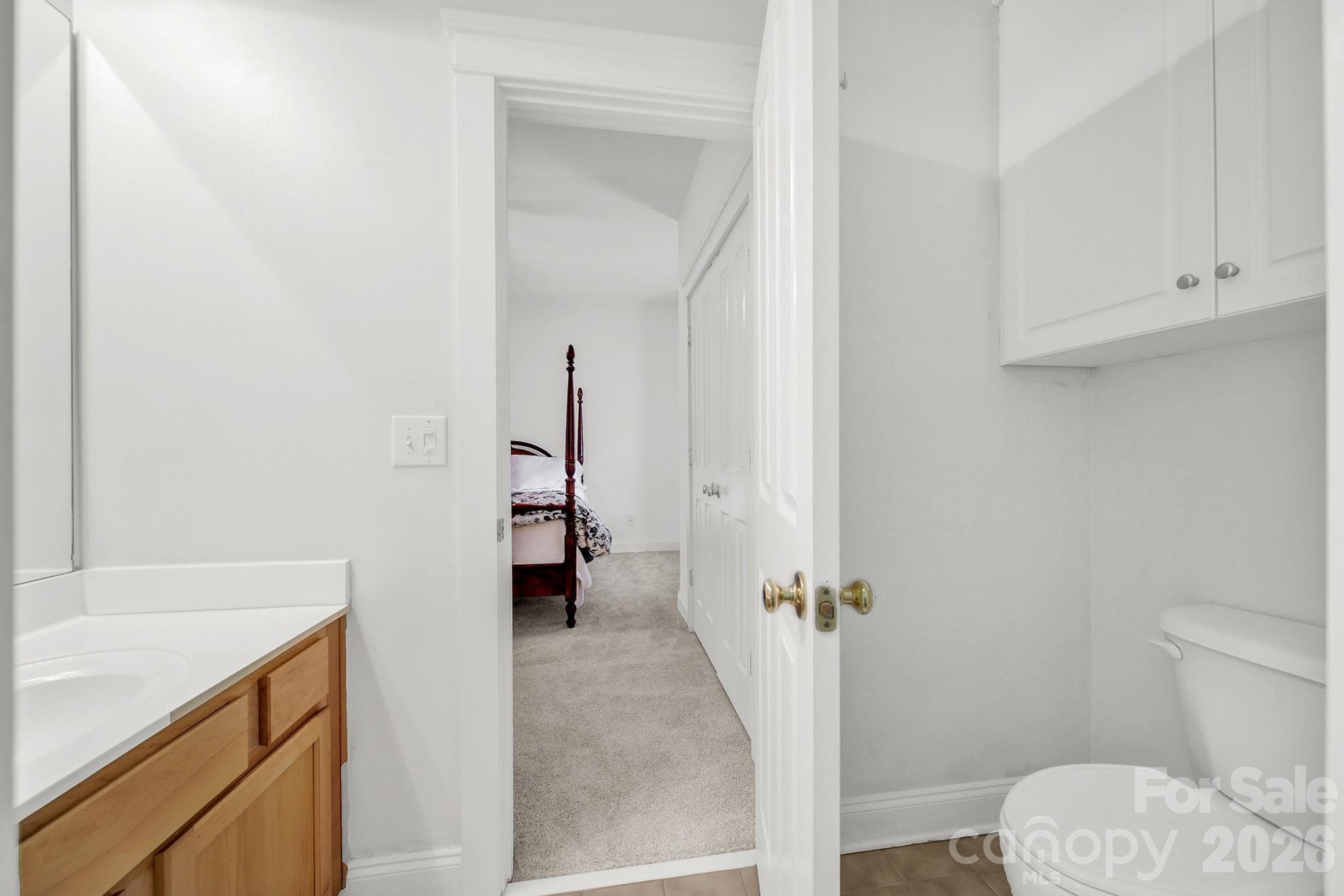 Upstairs Jack & Jill Bath - Each with 2 sinks & 2 toilets only the tub/shower is shared. - 4214 Settler Heights Drive, Fort Mill