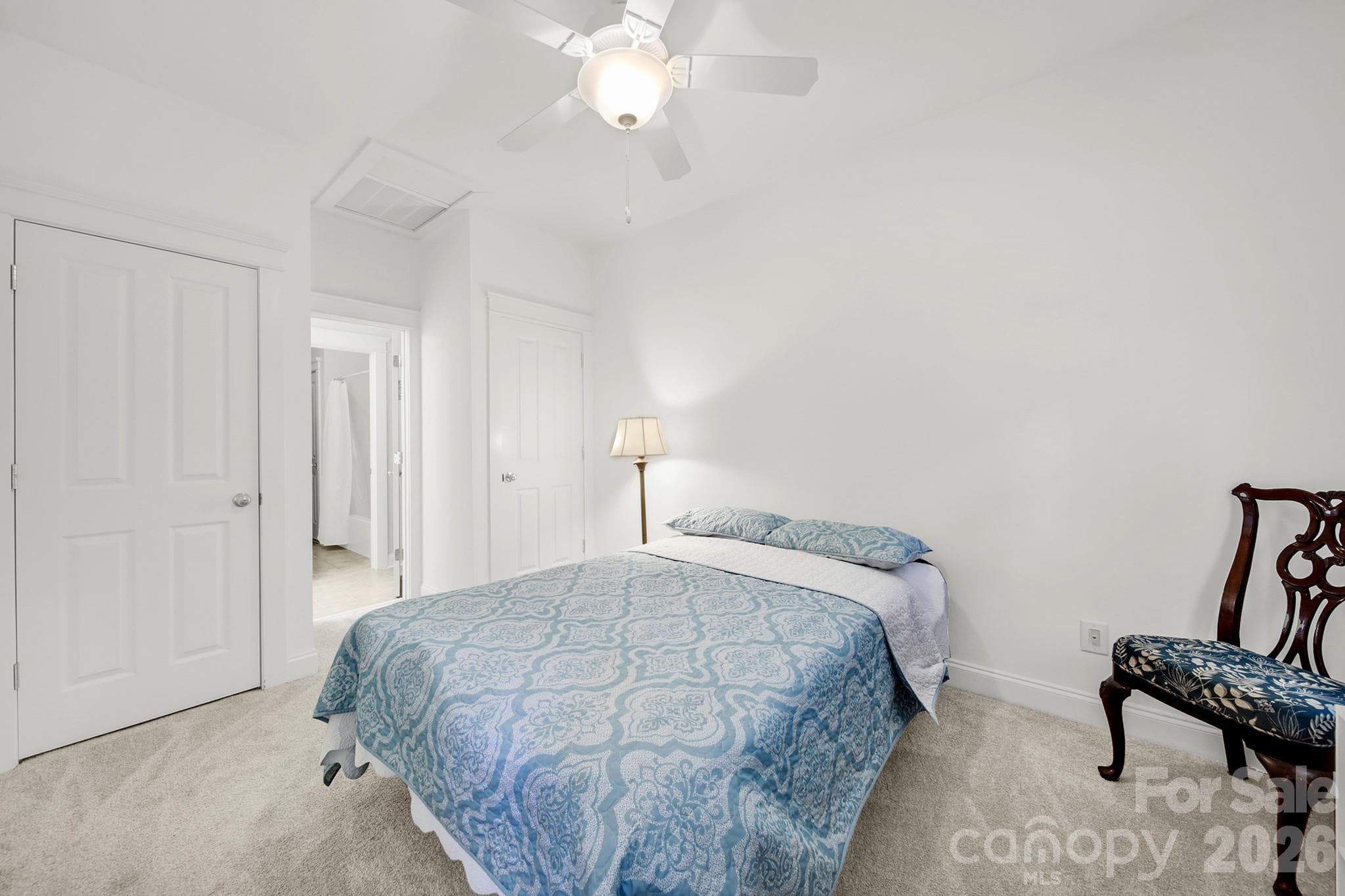 Upstairs Guest Room #2 - Attached Bath (Jack & Jill) with private sink & water closet. - 4214 Settler Heights Drive, Fort Mill