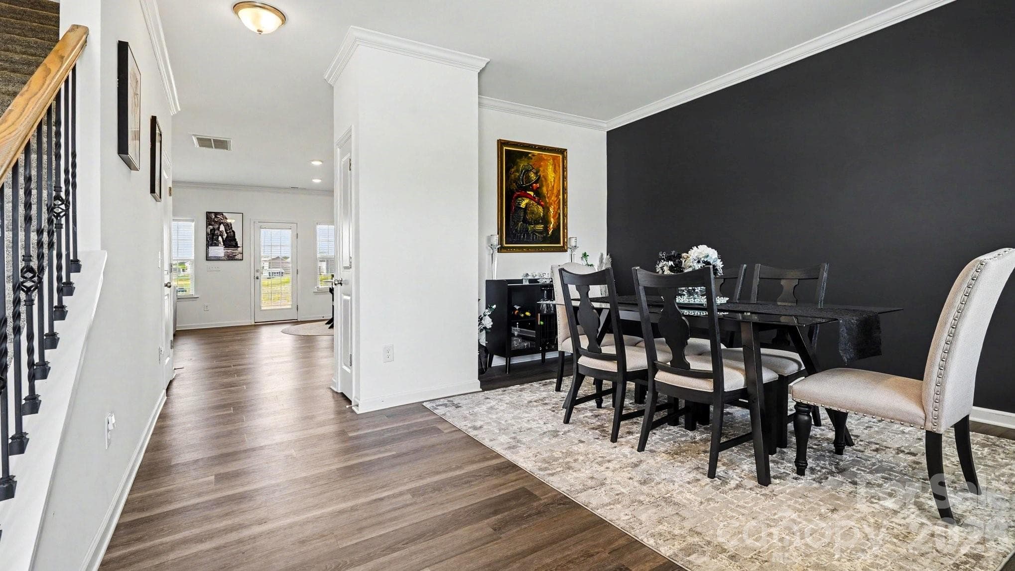 Den being used as dining room - 178 Wickham Court, Clemmons