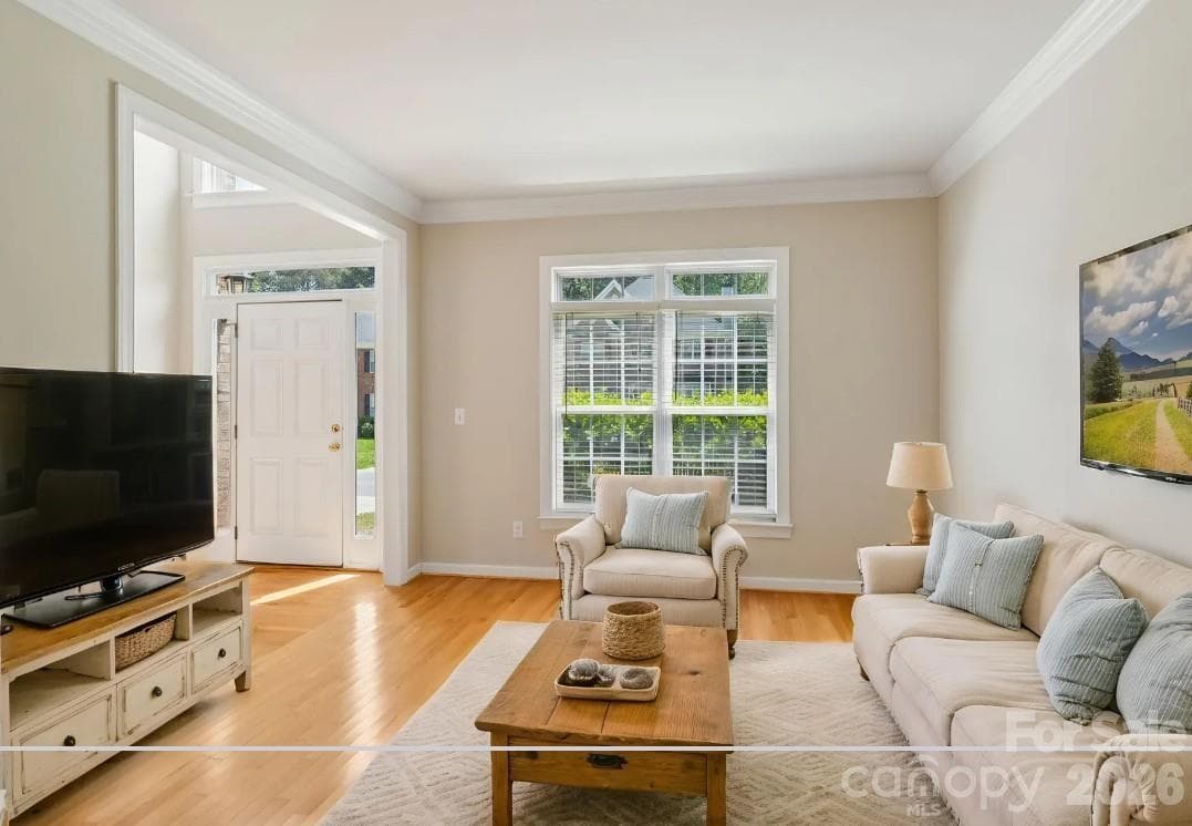 Virtually staged, den or sitting room - 1930 Copperplate Road, Charlotte