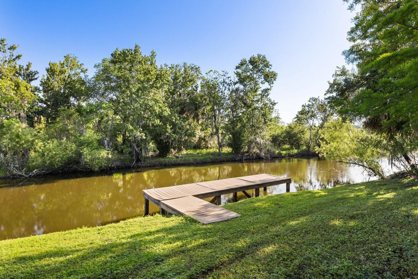 Private dock in backyard - 1540 STONE TRL, DELTONA