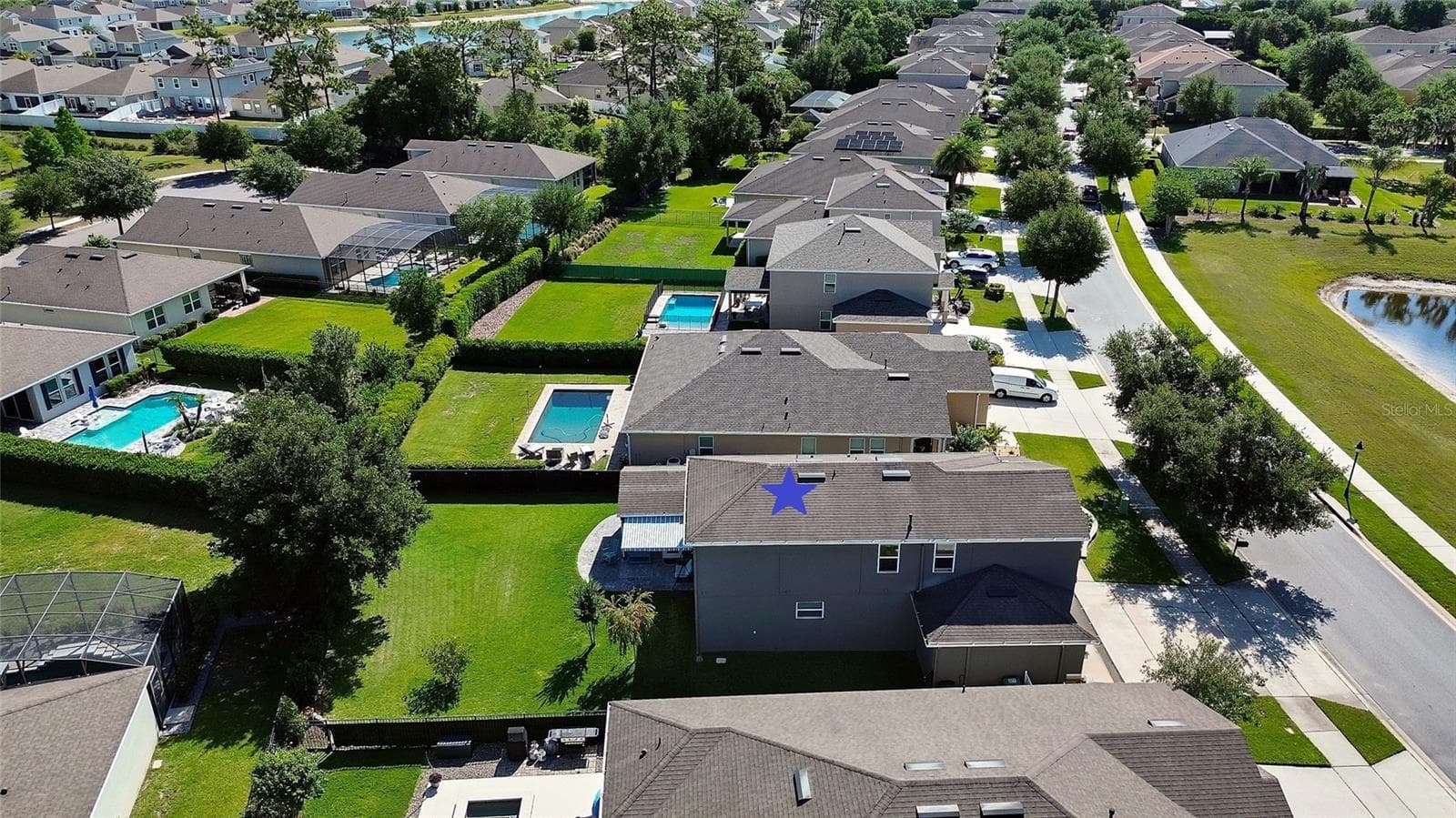 Aerial side - 337 ORCHARD HILL ST, DELAND