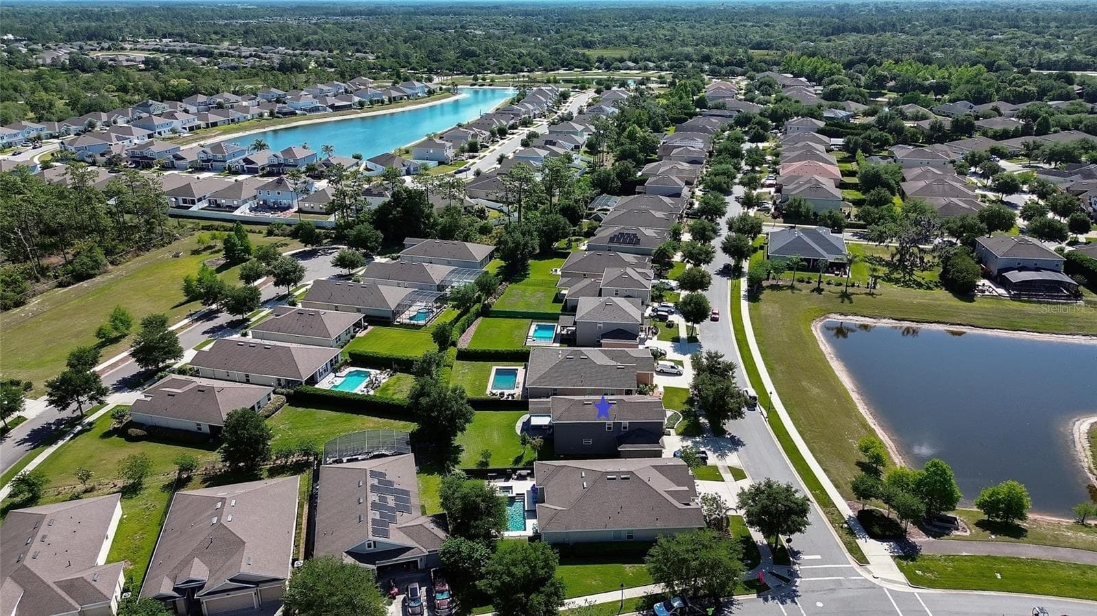 Aerial side - 337 ORCHARD HILL ST, DELAND