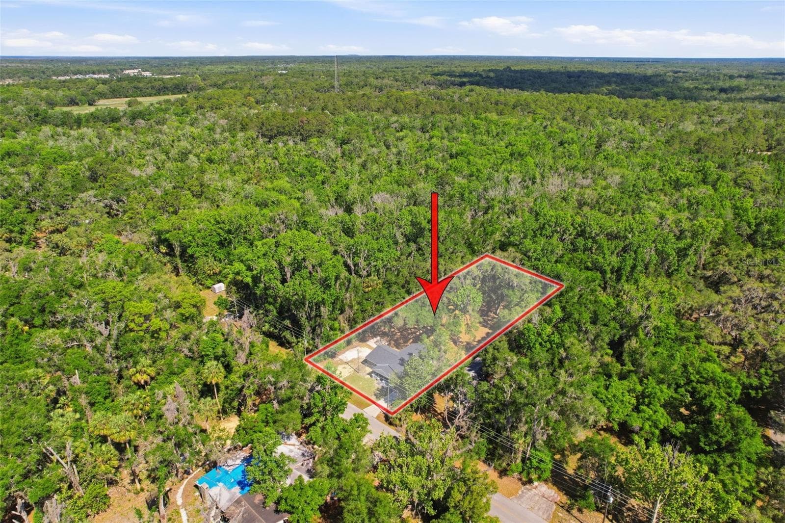 aerial view - 317 NE 13TH TER, CRYSTAL RIVER