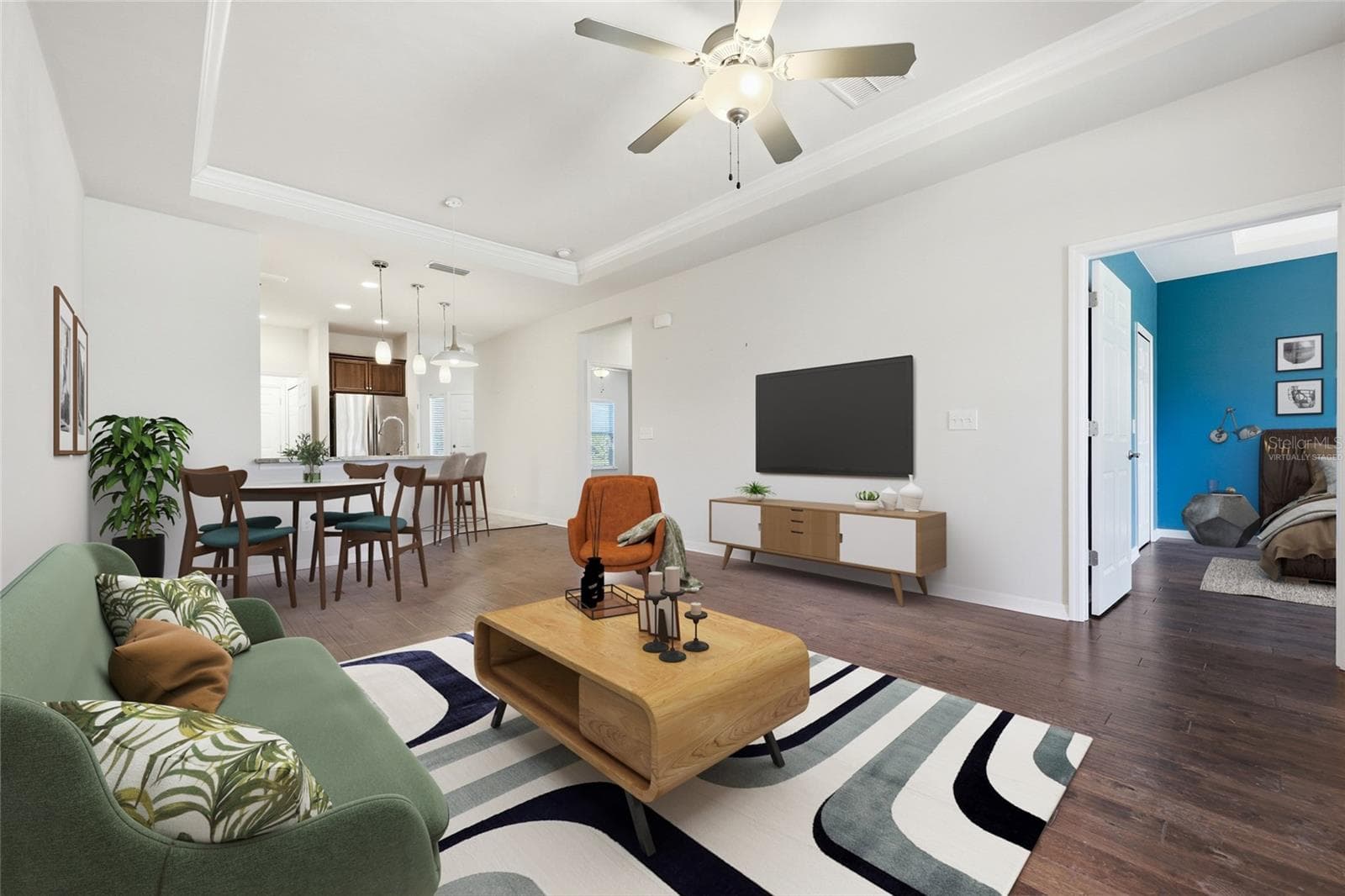 Living Area Virtually Staged - 12656 NW 11TH PL, NEWBERRY