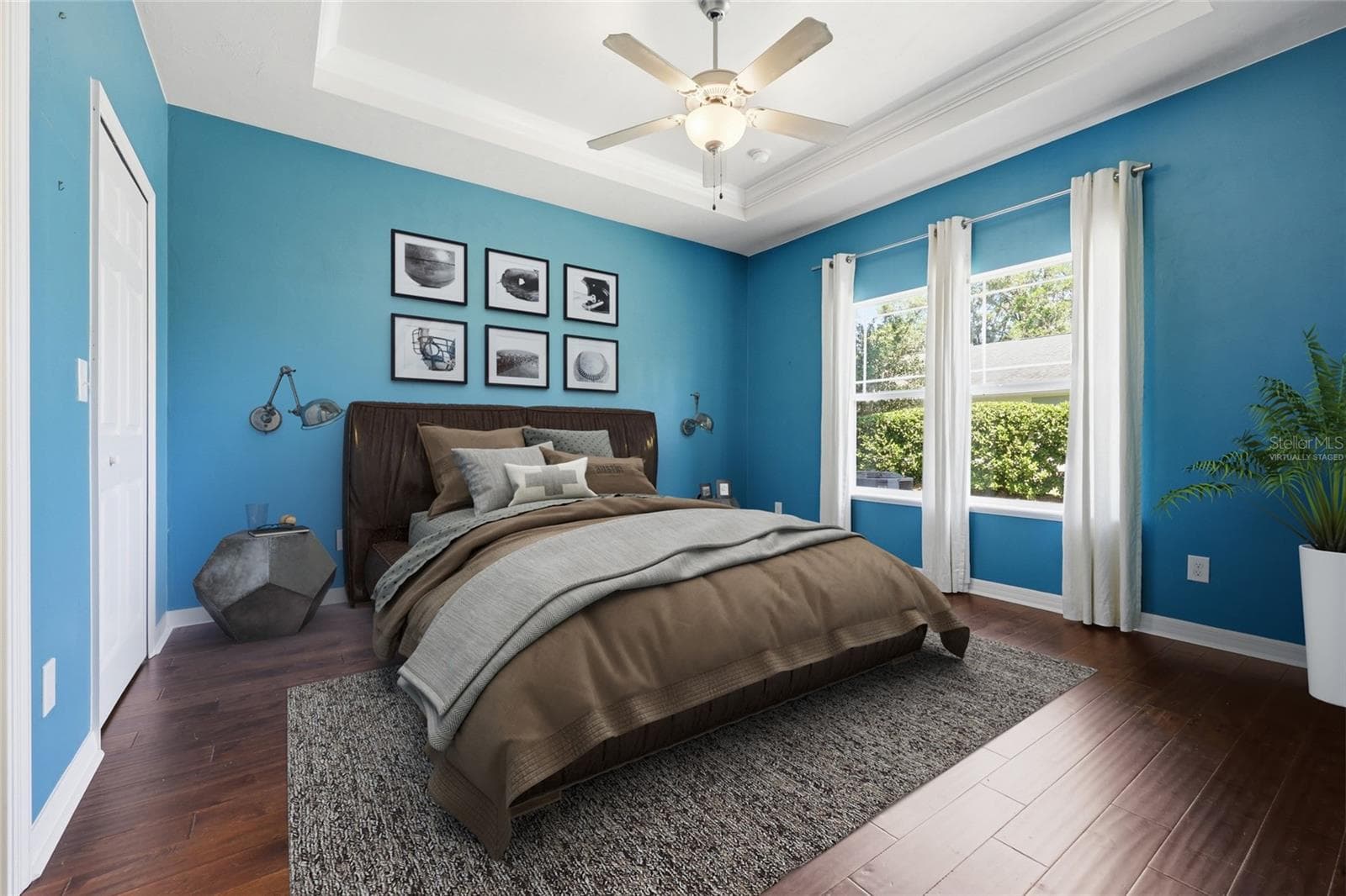 Primary Bedroom Virtually Staged - 12656 NW 11TH PL, NEWBERRY