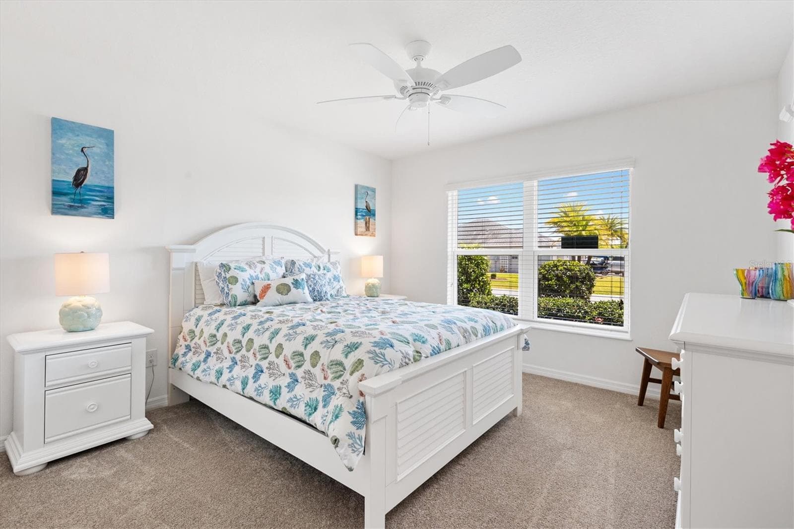 Front Bedroom with pocket door to close off the second bathroom to make a private ensuite. - 4348 TUSCALOOSA PATH, THE VILLAGES