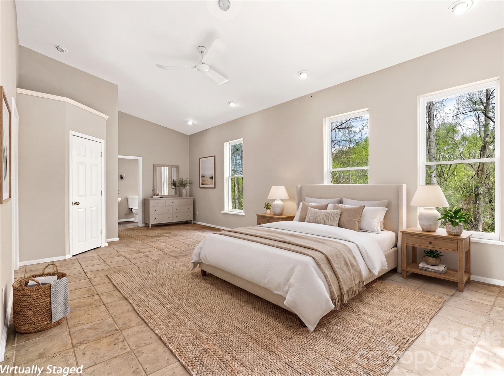 2nd main level bedroom with ensuite bath. - Marshall