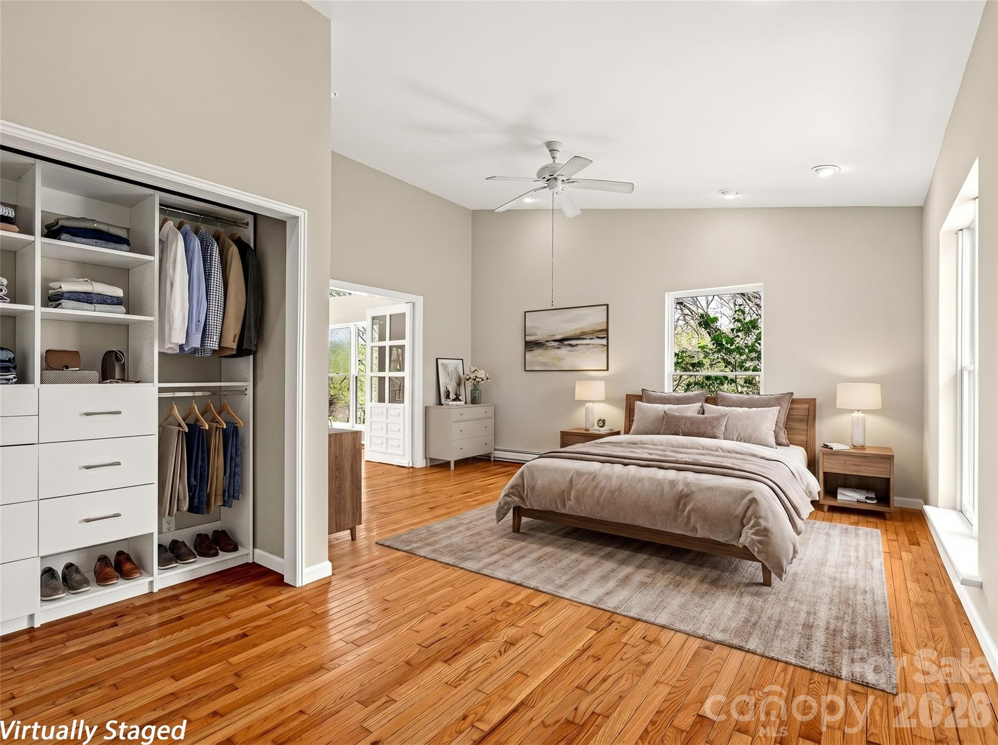 generous primary bedroom on the main level - Marshall