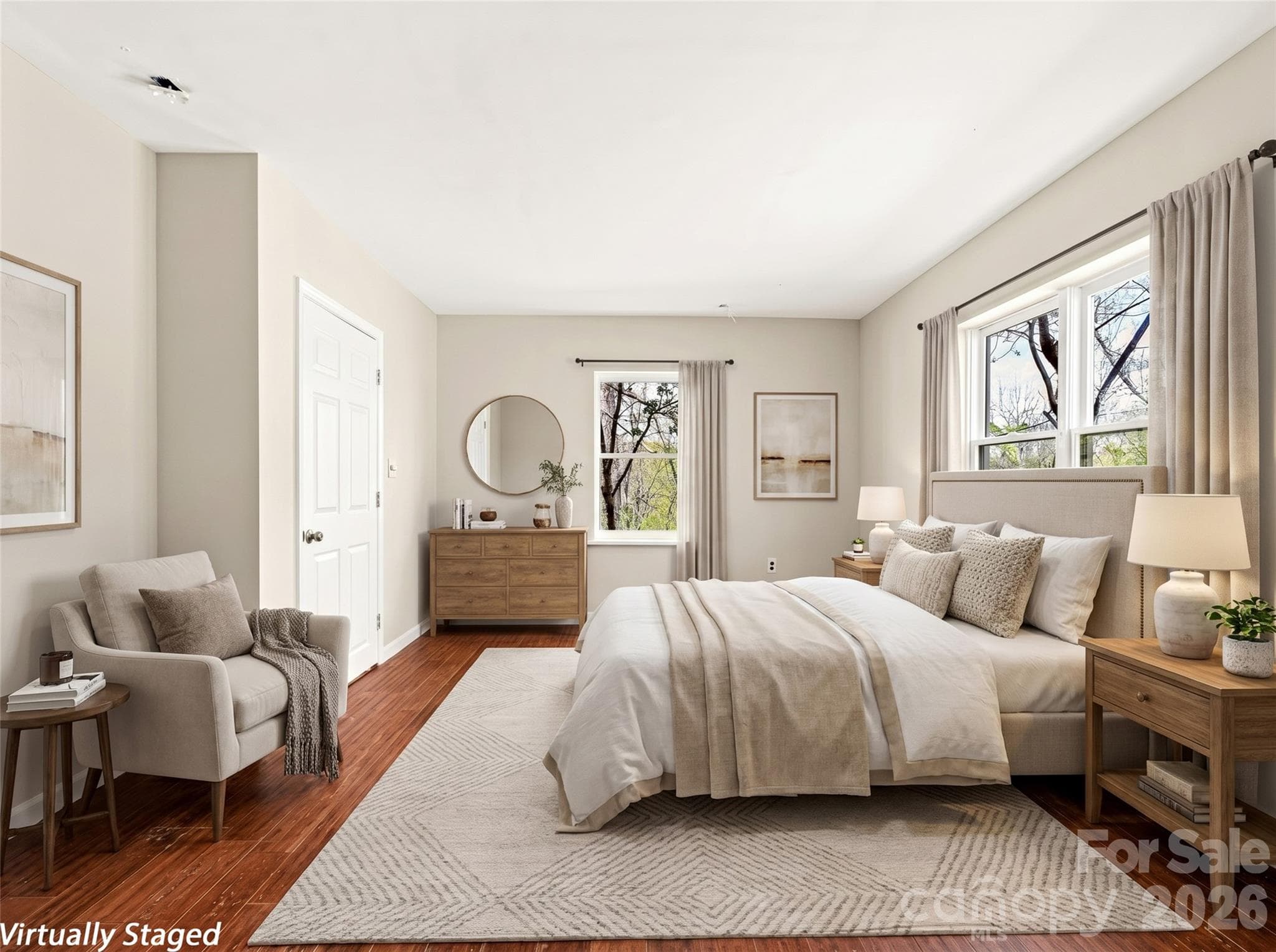 Lower level bedroom with  ensuite bath. - Marshall