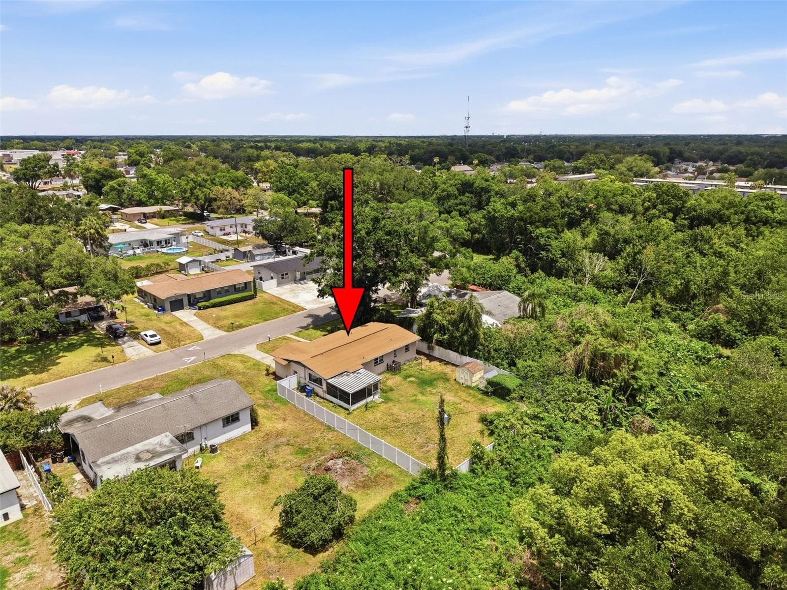 Aerial view of 2518 W North St, Tampa FL 33614 - 2518 W NORTH ST, TAMPA
