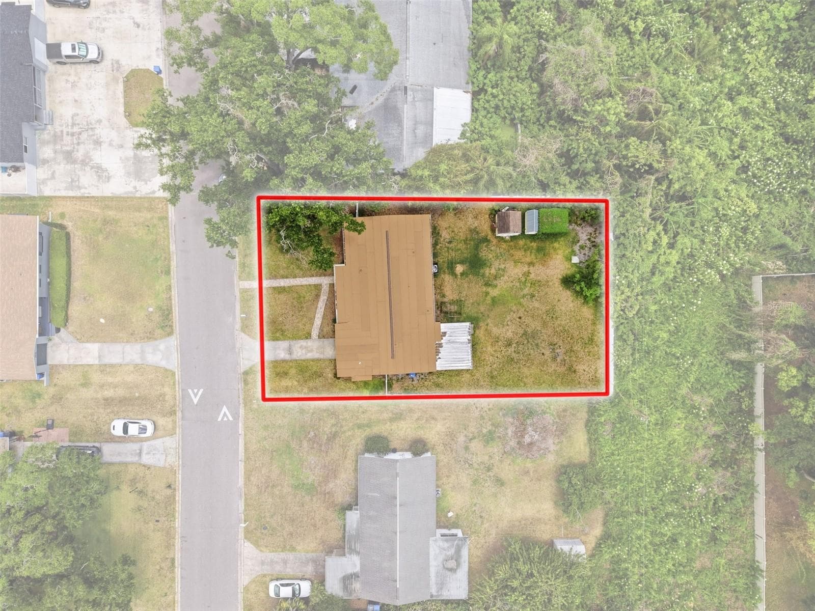 Aerial view of the property - 2518 W NORTH ST, TAMPA