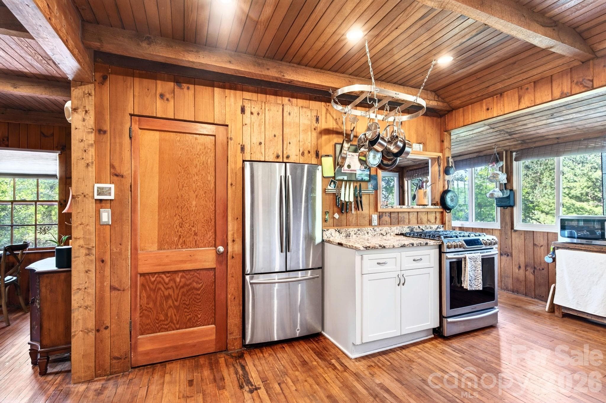 Pantry, recessed refrigerator and stainless appliances - Asheville