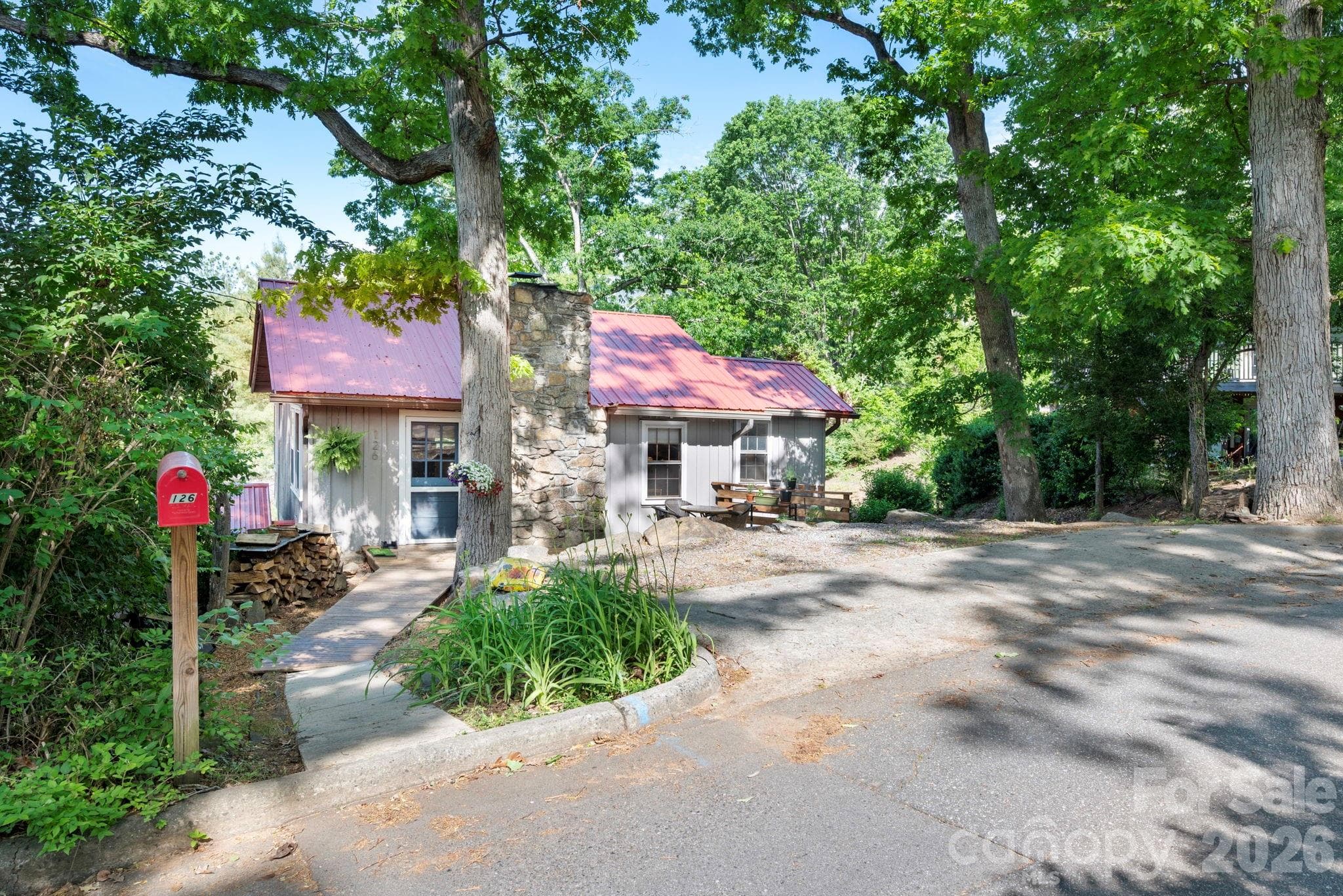 Pathway from road to front door - 126 Maney Avenue, Asheville