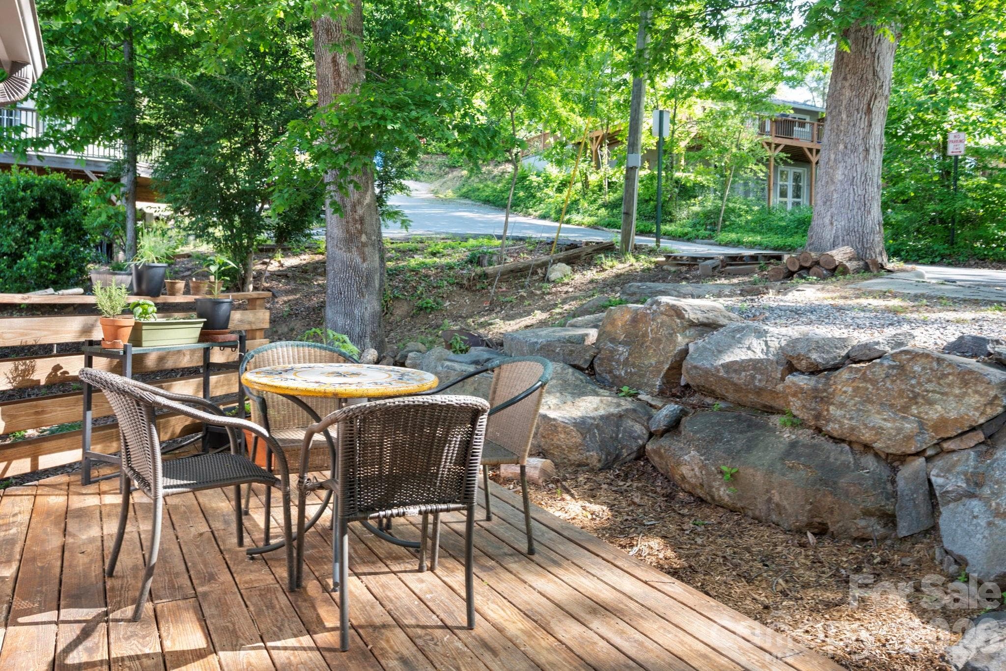 Great spot to say hello to the neighbors as they stroll by - 126 Maney Avenue, Asheville