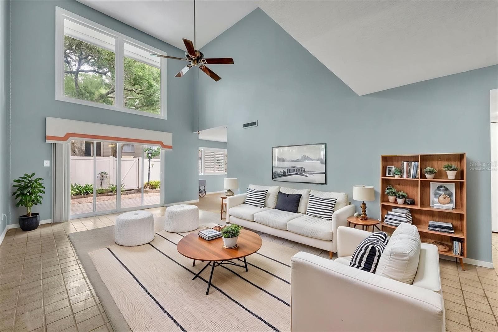 Virtually staged living room - 497 OAK HAVEN DR #497, ALTAMONTE SPRINGS