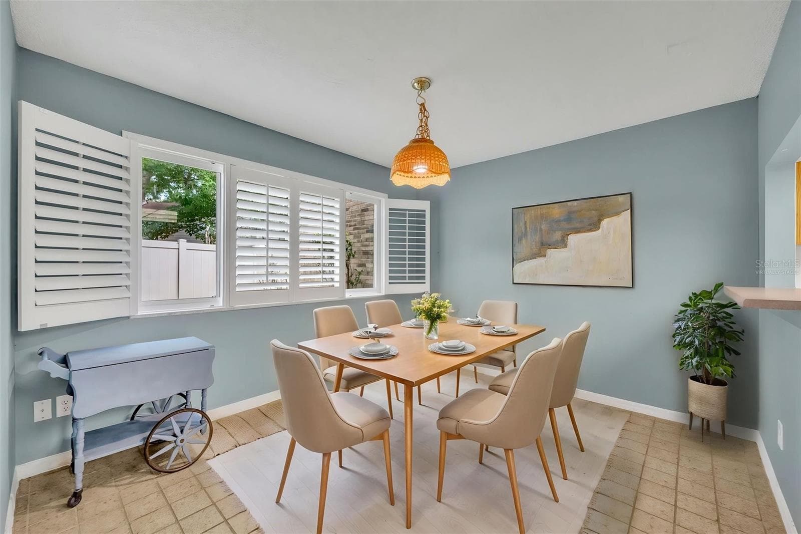 Virtually staged dining room - 497 OAK HAVEN DR #497, ALTAMONTE SPRINGS