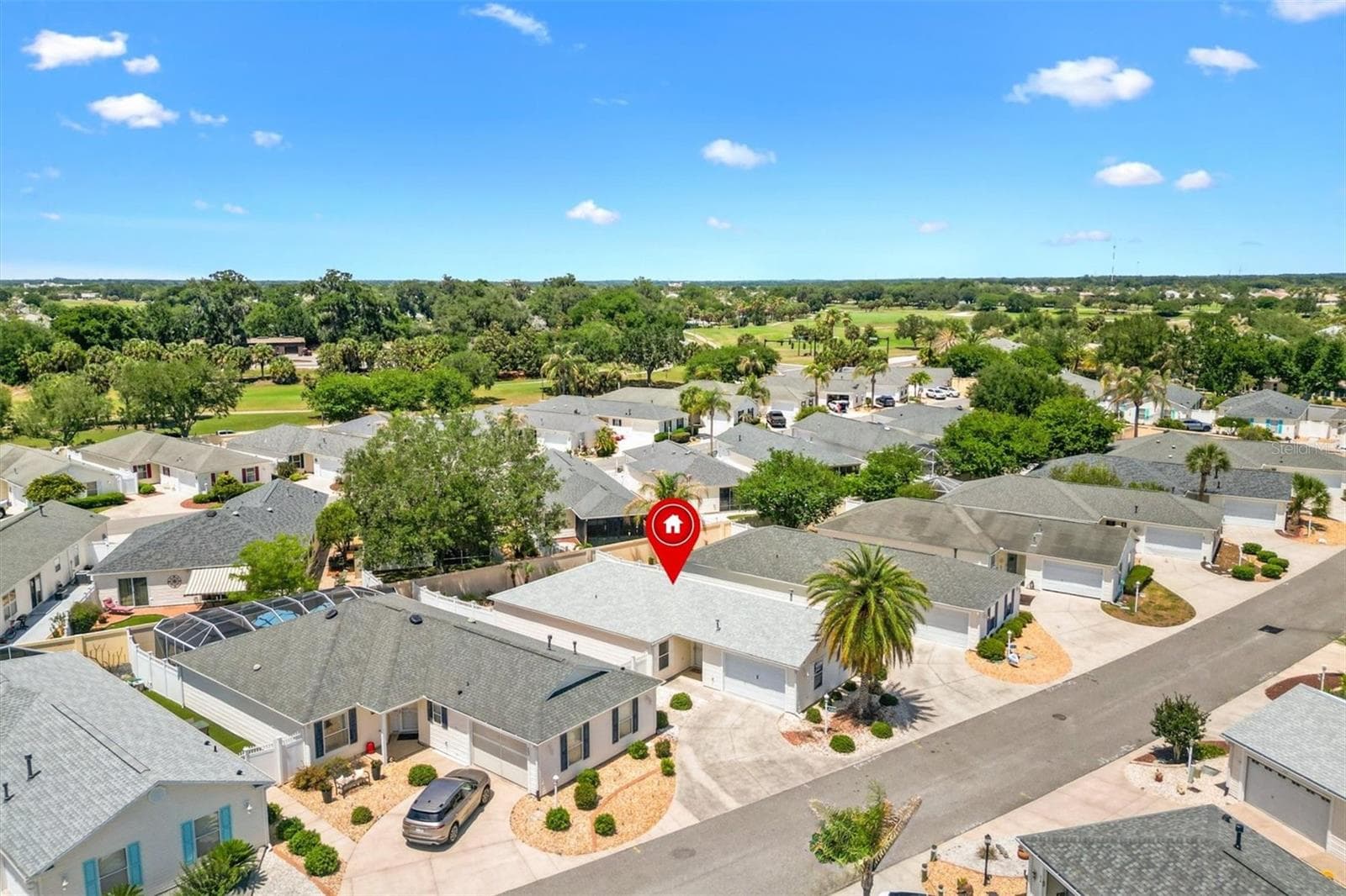 AERIAL VIEW OF CARLTON VILLAS - 979 SMYRNA ST, THE VILLAGES