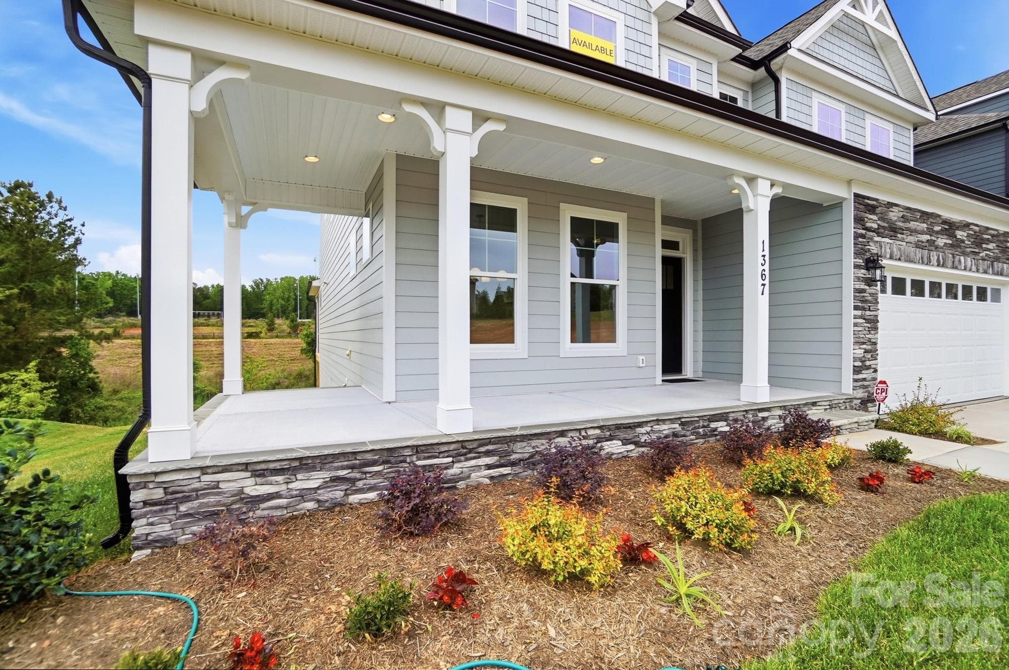 Homesite 406 front porch - Gastonia