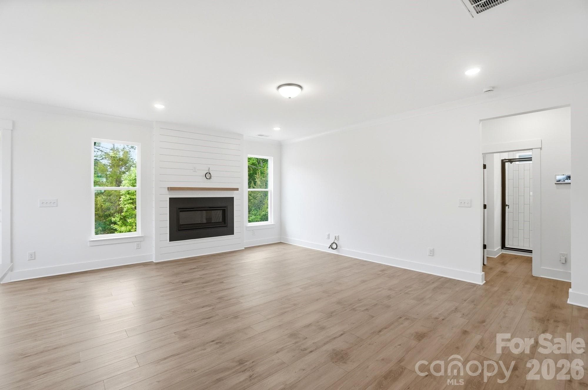 Family Room with Cosmo Fireplace - Gastonia