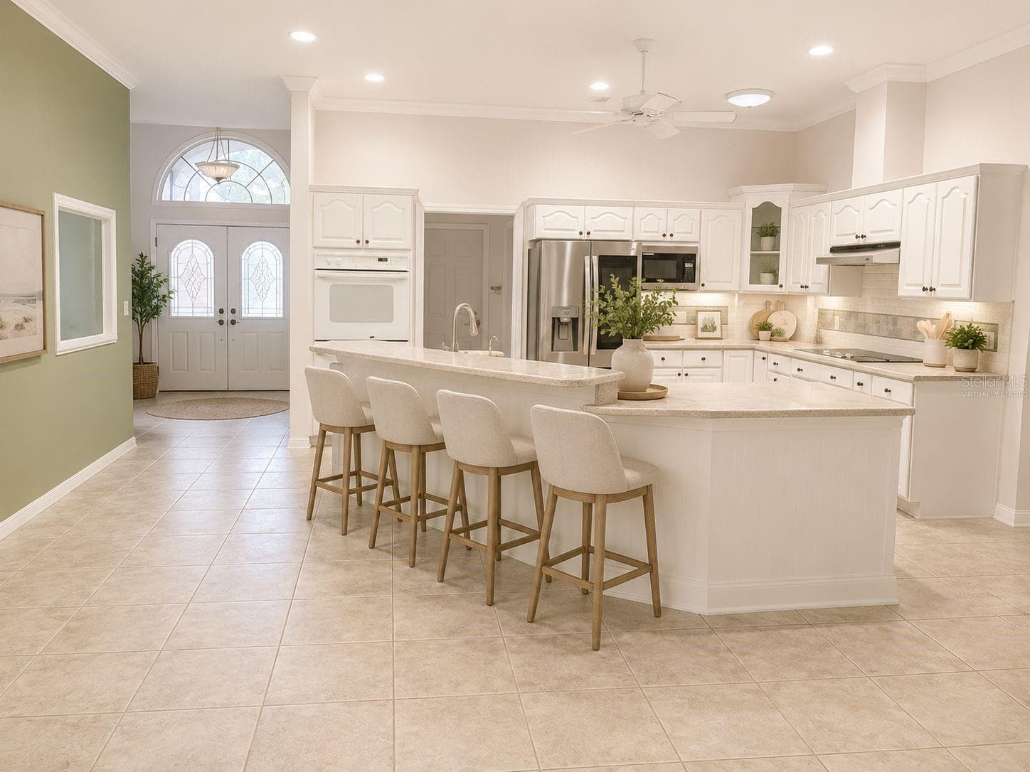 Kitchen virtually staged - 2686 CRYSTAL CIR, DUNEDIN