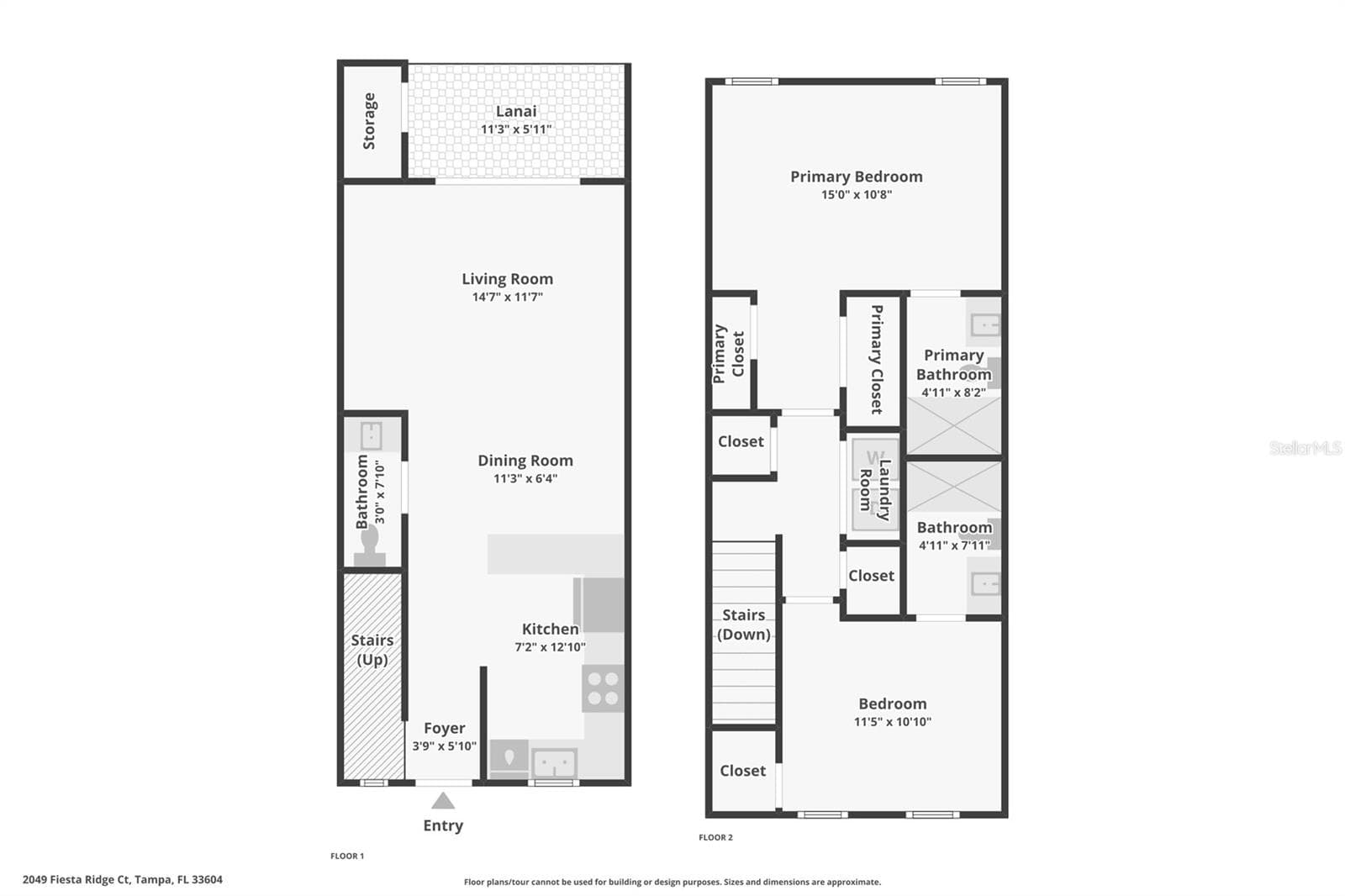 Combined Floorplan - 2049 FIESTA RIDGE CT, TAMPA