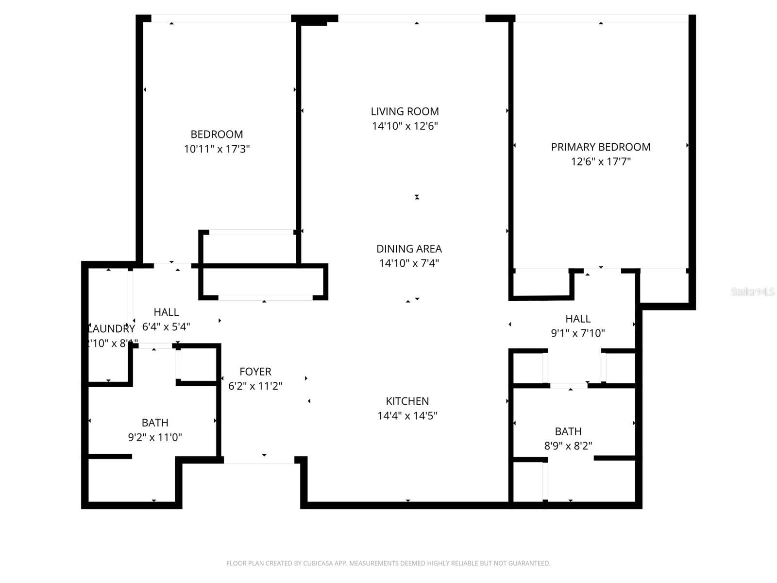 Floor Plan - 100 OAKMONT LN #107 & 108, BELLEAIR
