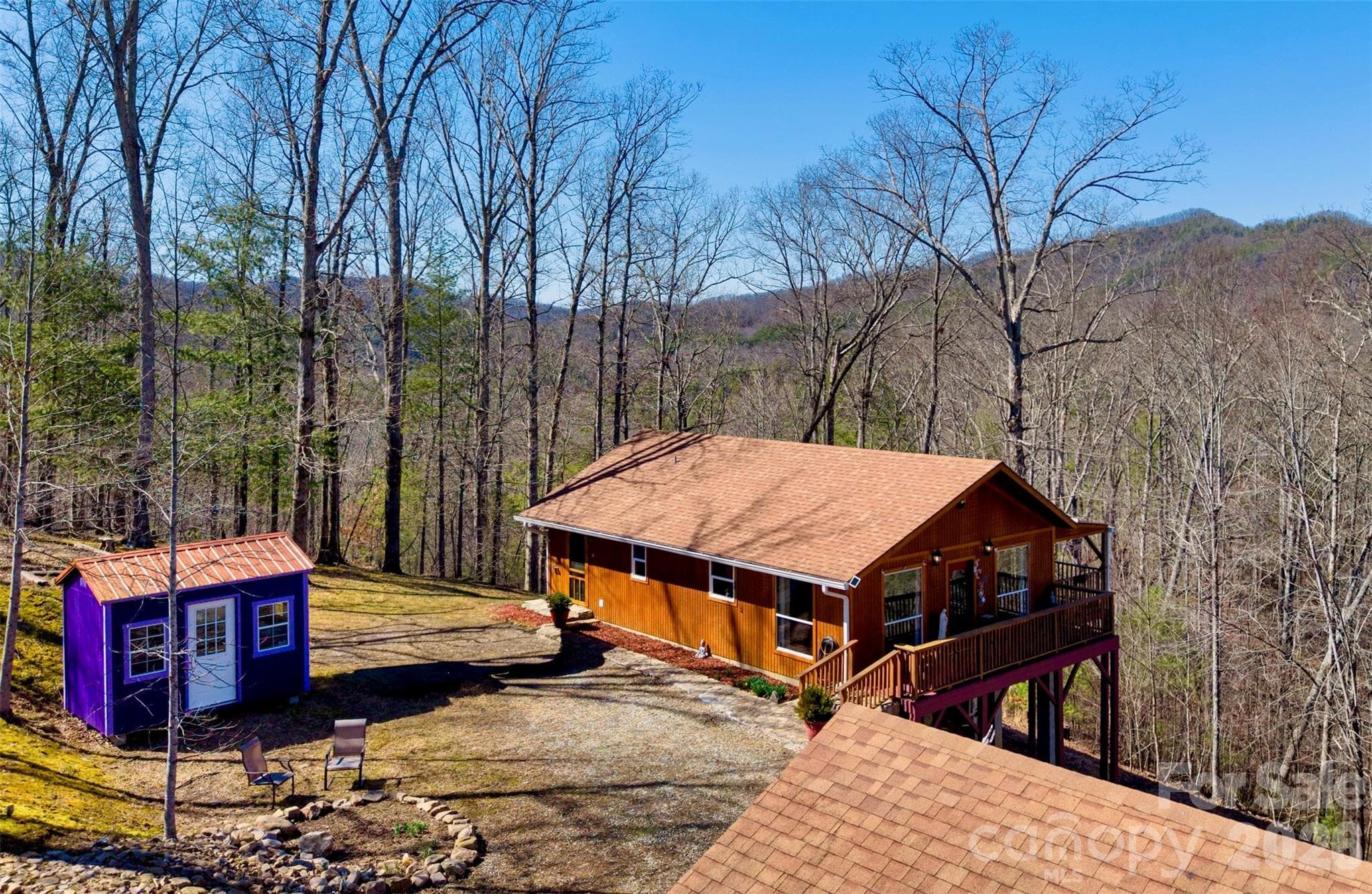 Complete privacy on 5 acres of layers mountain ridges - 288 Rebel Drive, Hot Springs