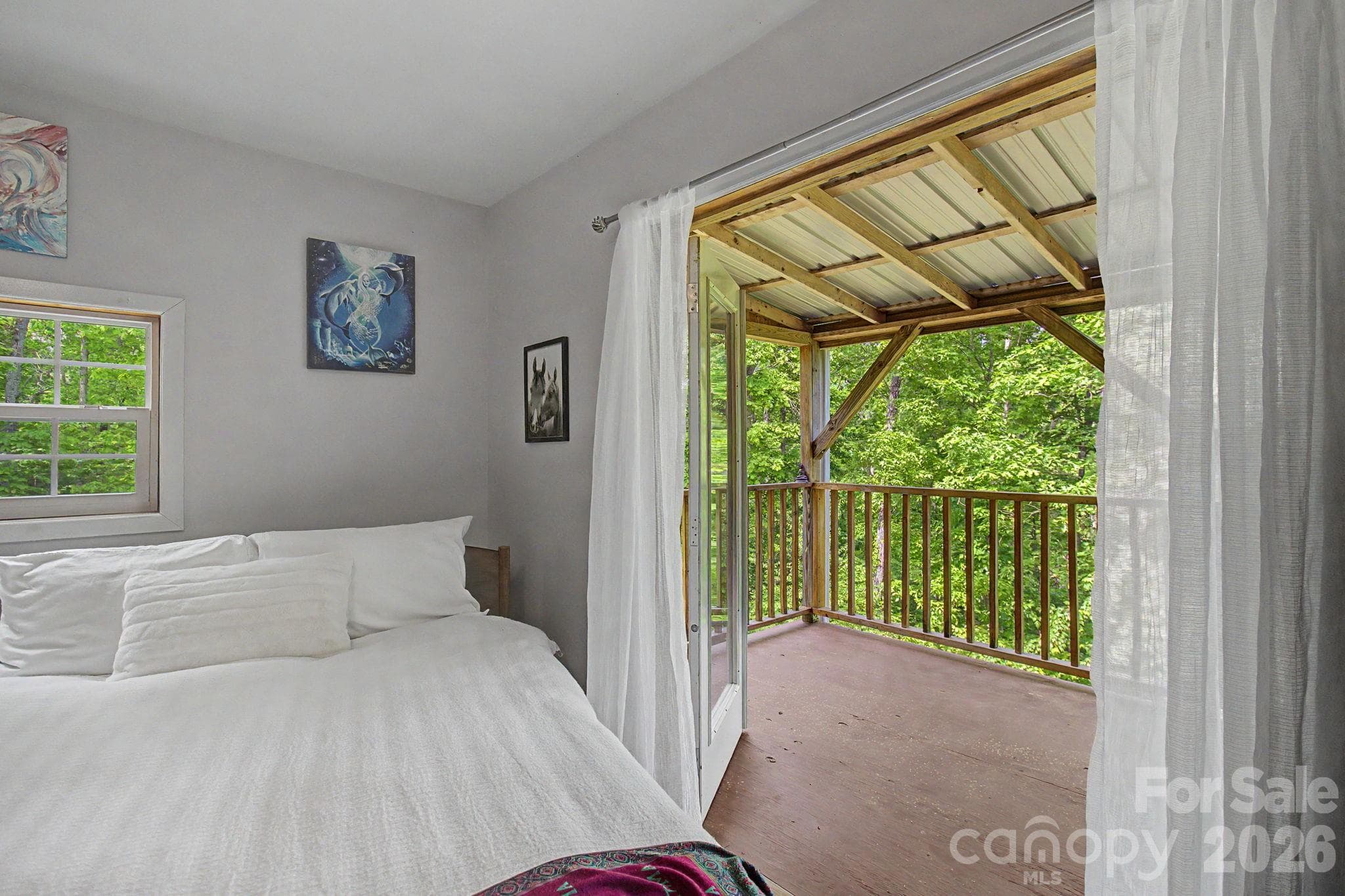 Enjoy Fresh Mountain Air and Deck Access Once You Step Out of Bed - 288 Rebel Drive, Hot Springs