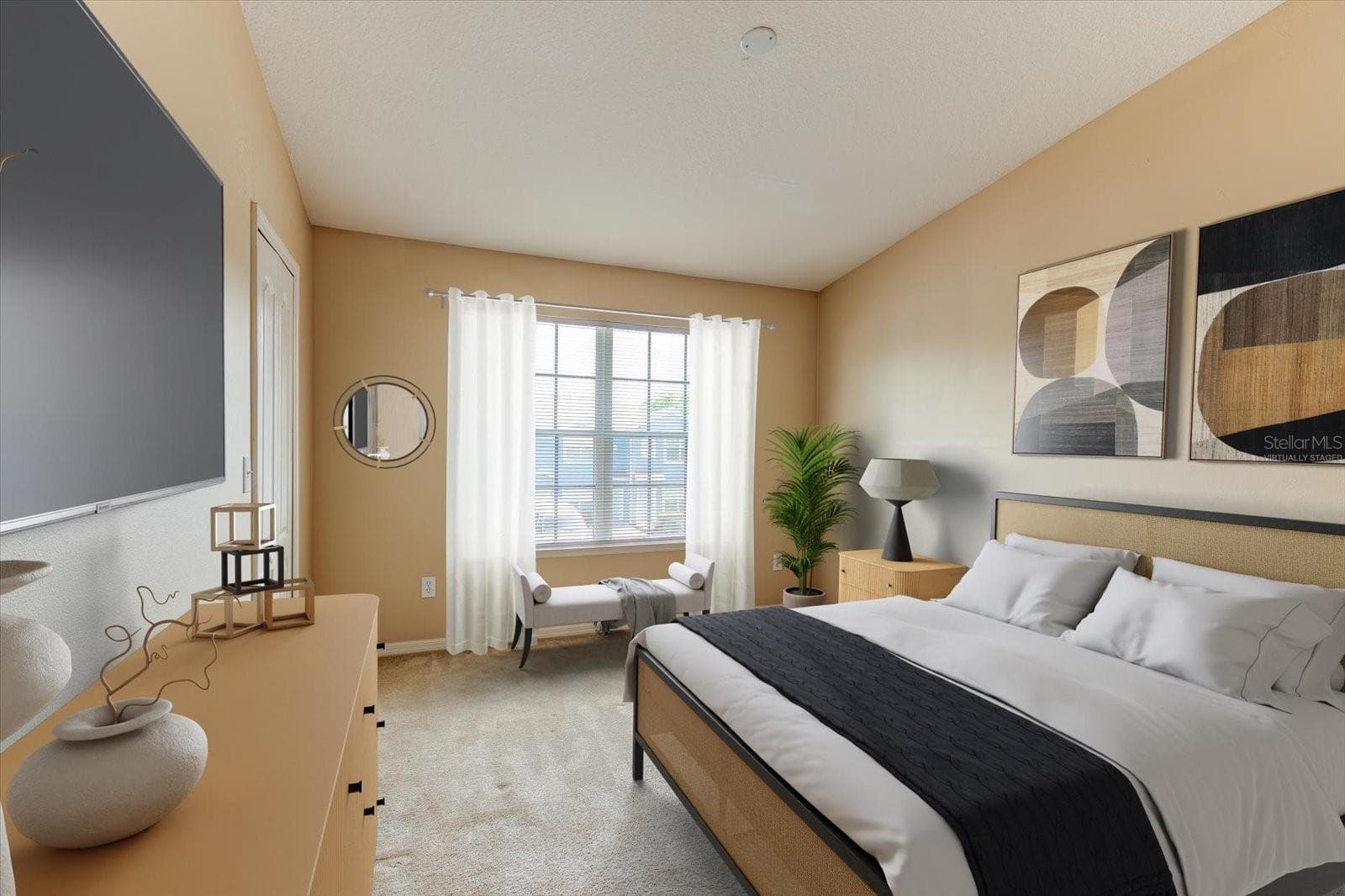 Virtually Staged - Primary bedroom - 509 WILTON CIR, SANFORD