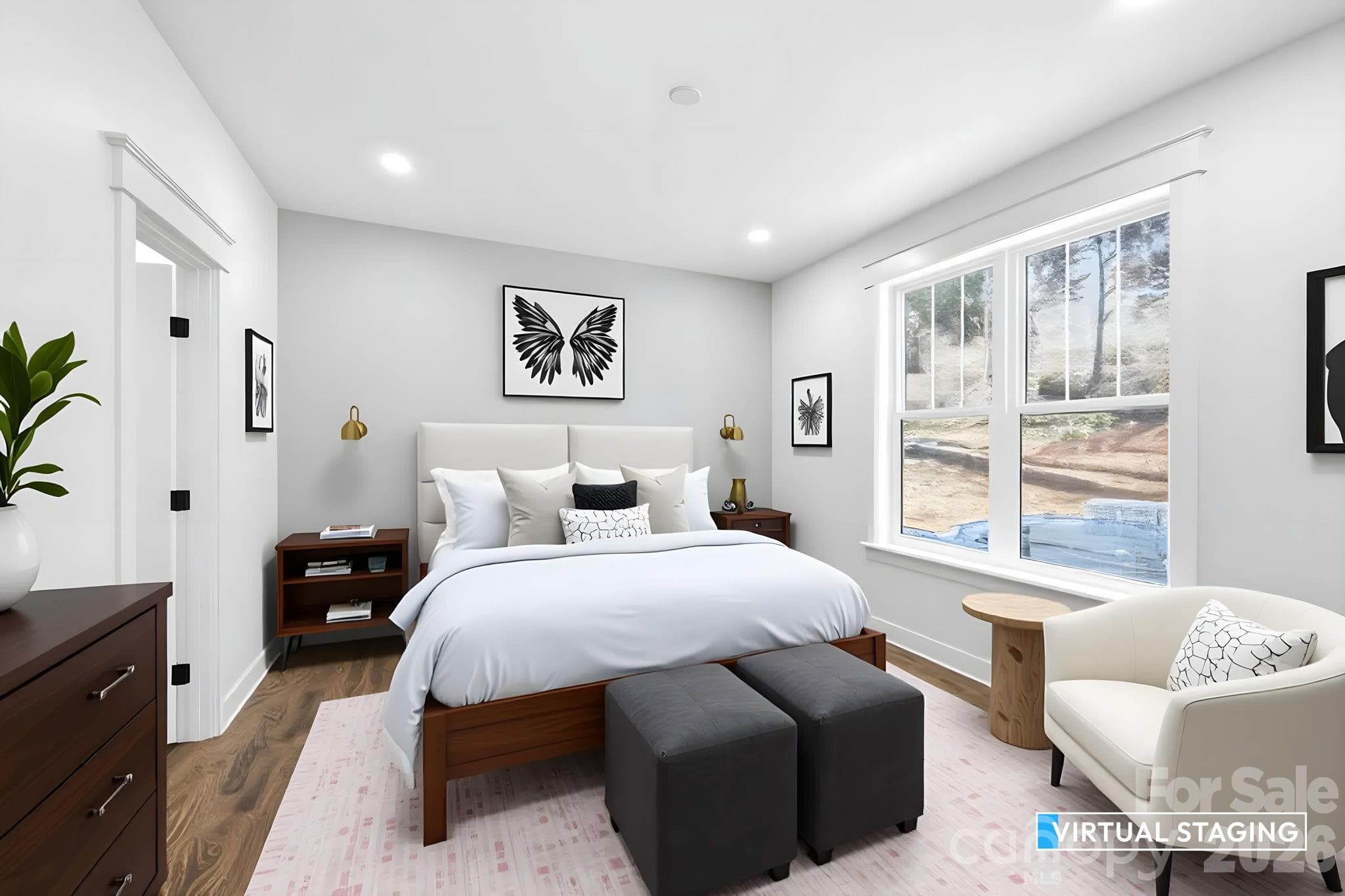 2nd Primary Ensuite Bedroom on the Main Level - 22 Deep Woods Road, Weaverville