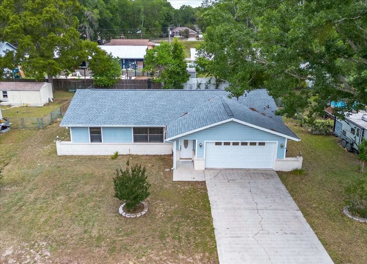 Front of House by Drone - 4515 SE 59TH ST, OCALA