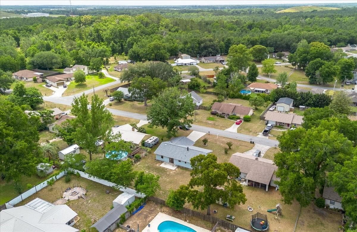 Back of House by Drone - 4515 SE 59TH ST, OCALA