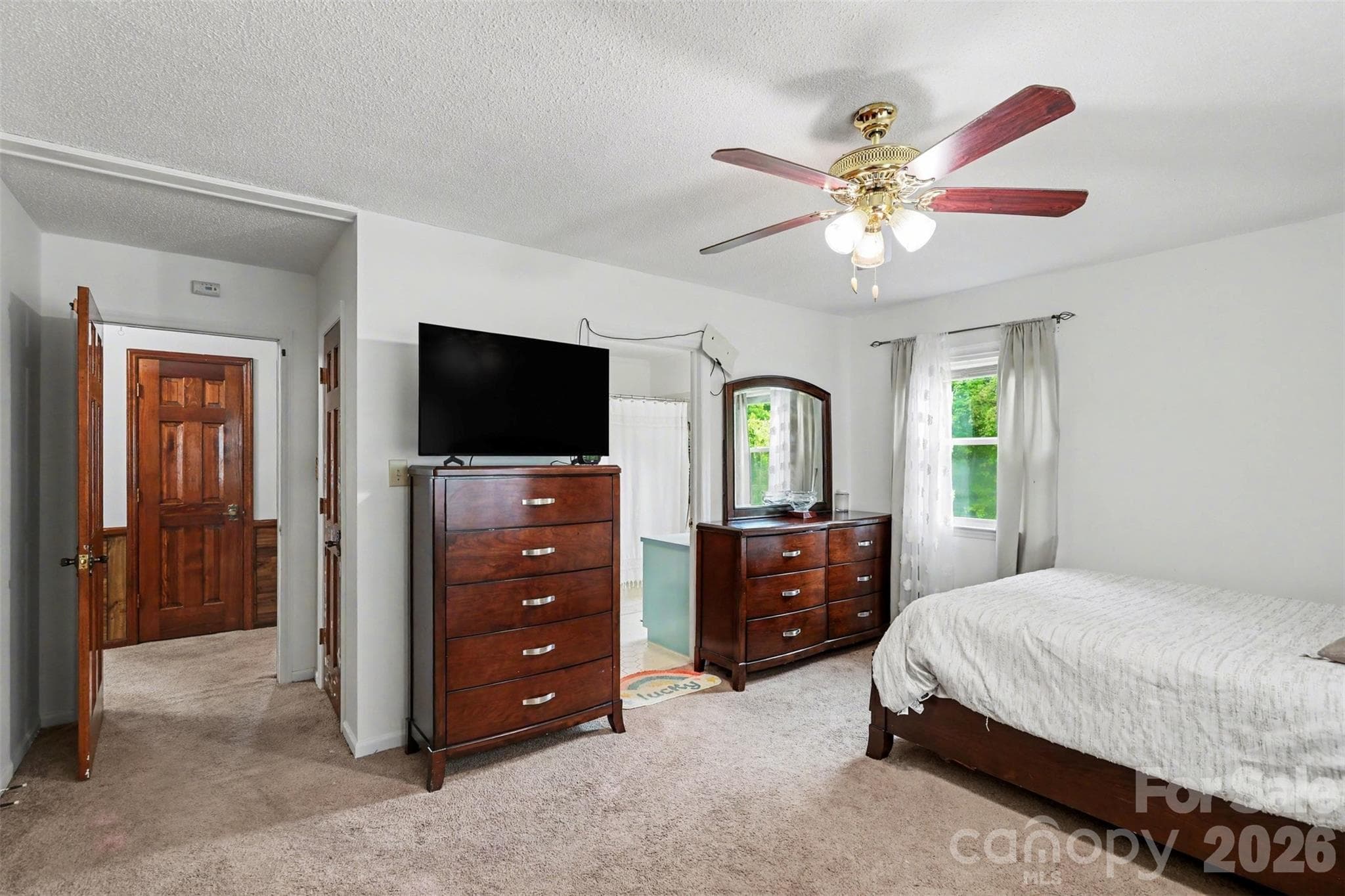 Master Bedroom entrance and Master Bathroom entrance - 105 Fox Fire Run, Gastonia