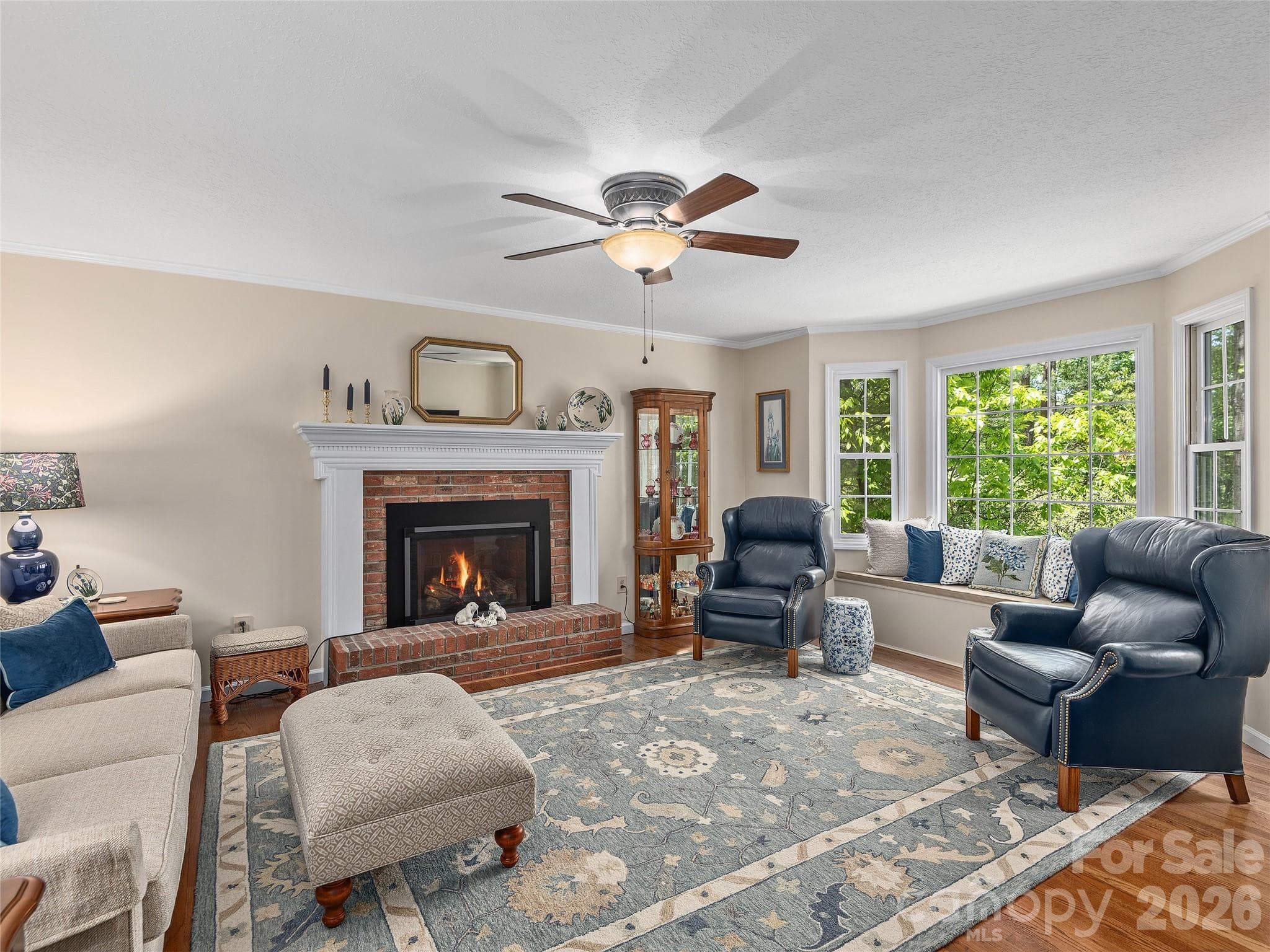 Family room with FP - 81 Old Gap Creek Road, Fairview