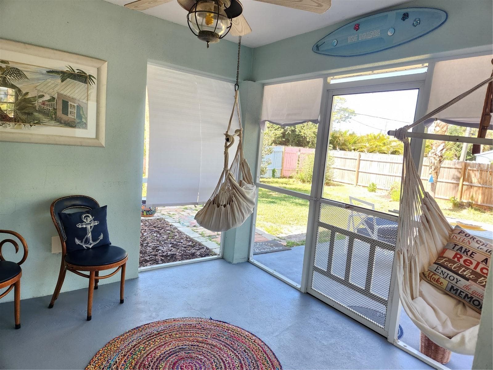Screened in lanai overlooking private backyard - 316 ALBA ST E, VENICE