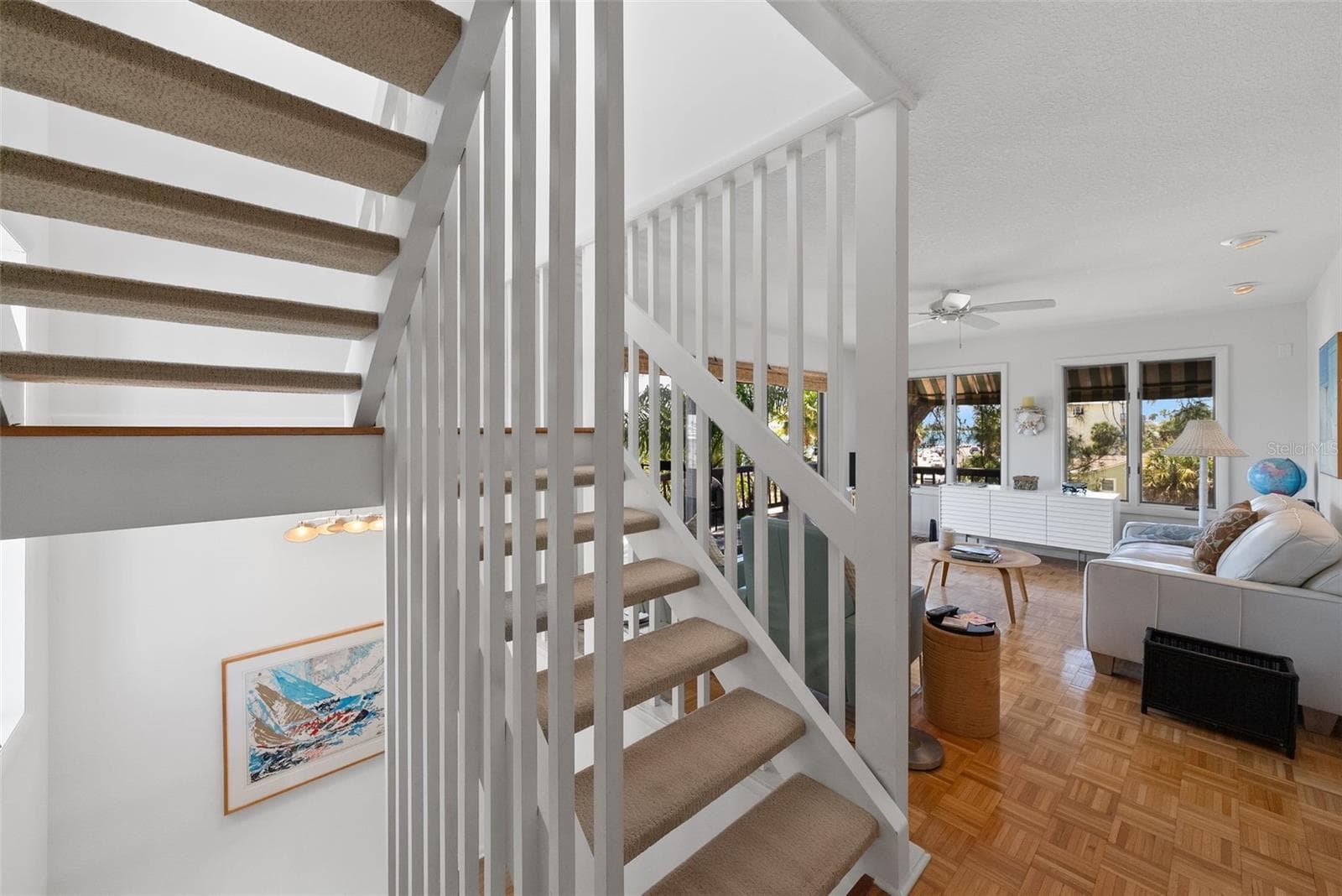 Open Stairs (Hardwood Treads under that carpet!) - 1304 PASS A GRILLE WAY, ST PETE BEACH