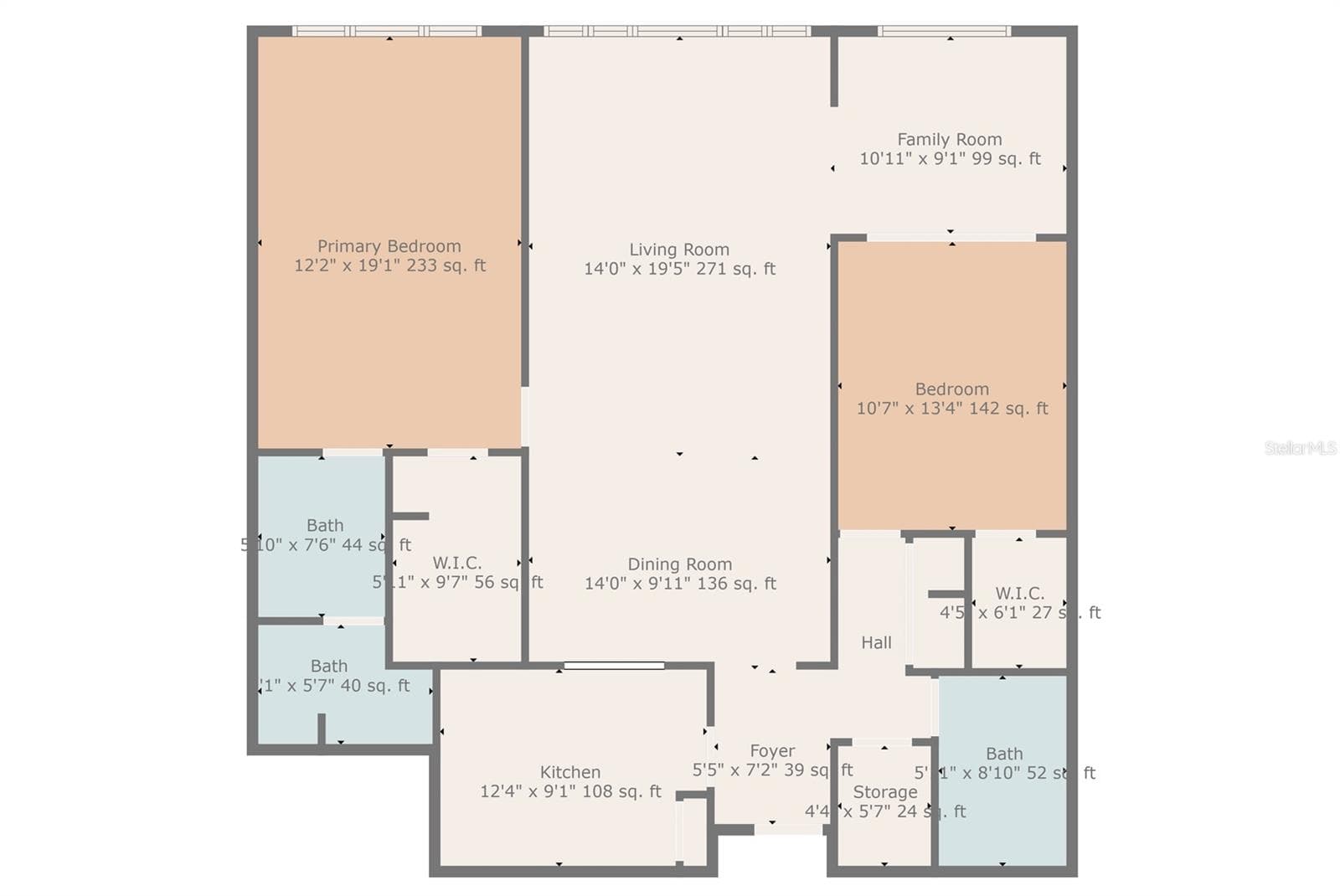Floor Plan 608C - 100 BLUFF VIEW DR #608C, BELLEAIR BLUFFS